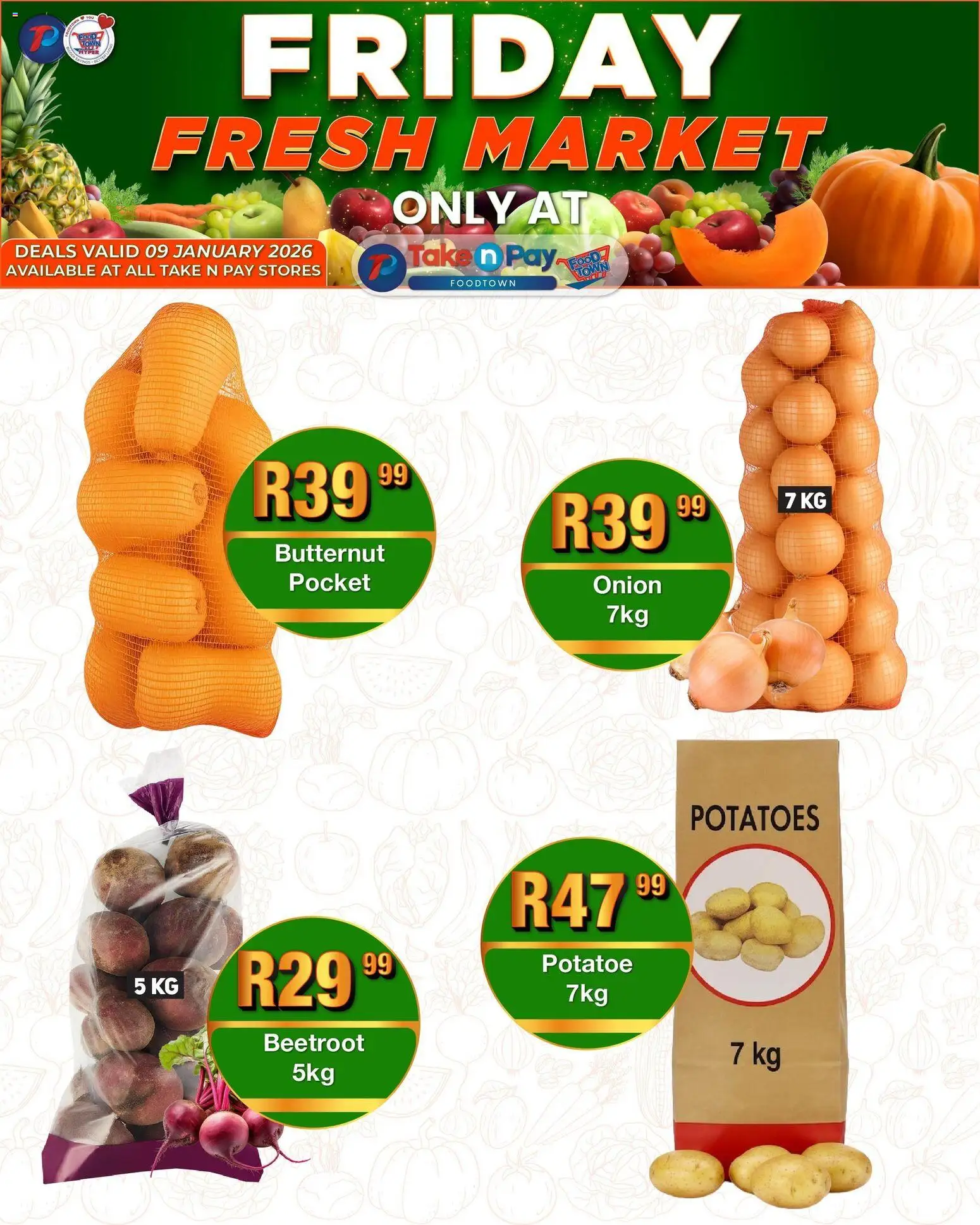 New Take n Pay catalogue – valid from 09.01.2026 | Page: 6 | Products: Potatoes