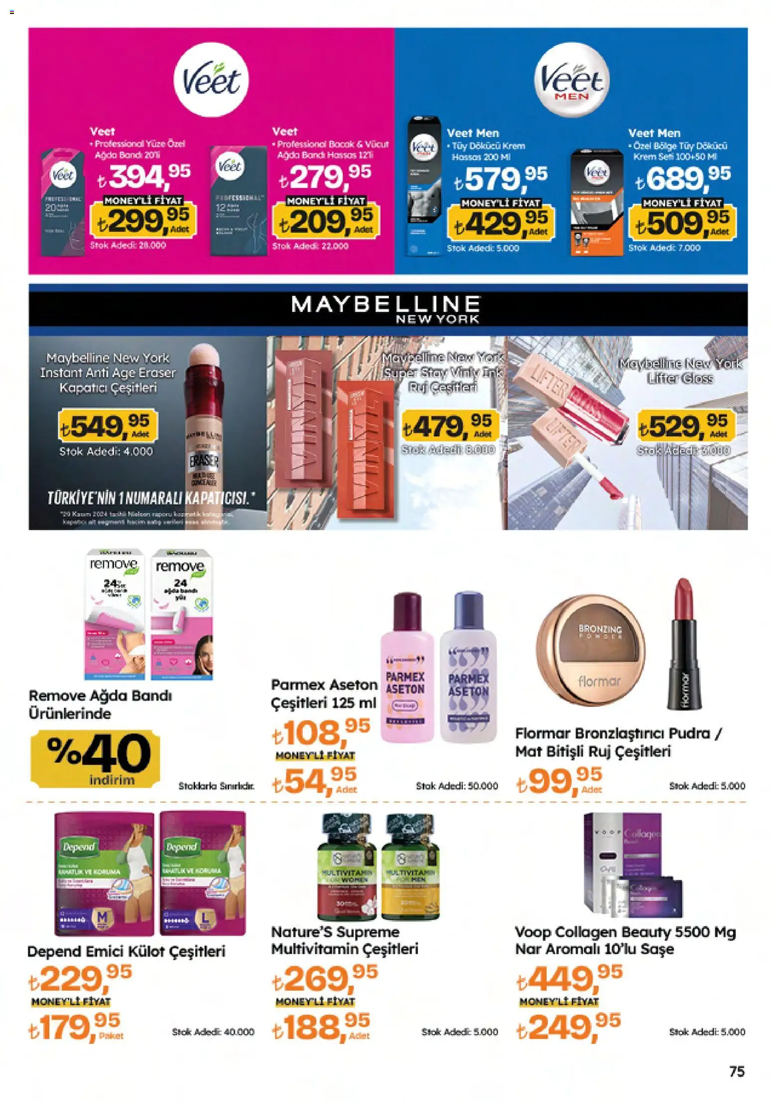 Migros Katalog - 5M Migroskop Dijital - 06.11.2025 tarihinden itibaren geçerlidir | Sayfa: 75 | Ürünler: Ruj, Tüy dökücü krem, Bronzlaştırıcı, Nar