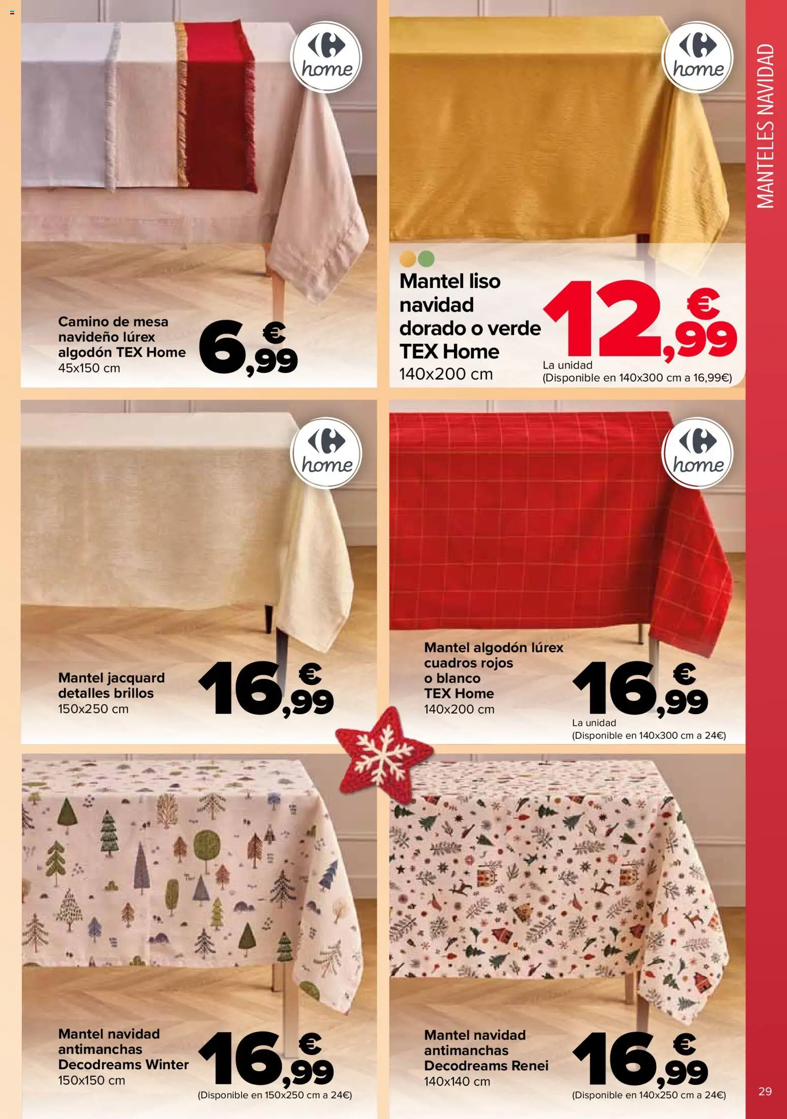 Carrefour Decoración │ válido desde el 11.11.2025 | Página: 29 | Productos: Mantel, Mesa