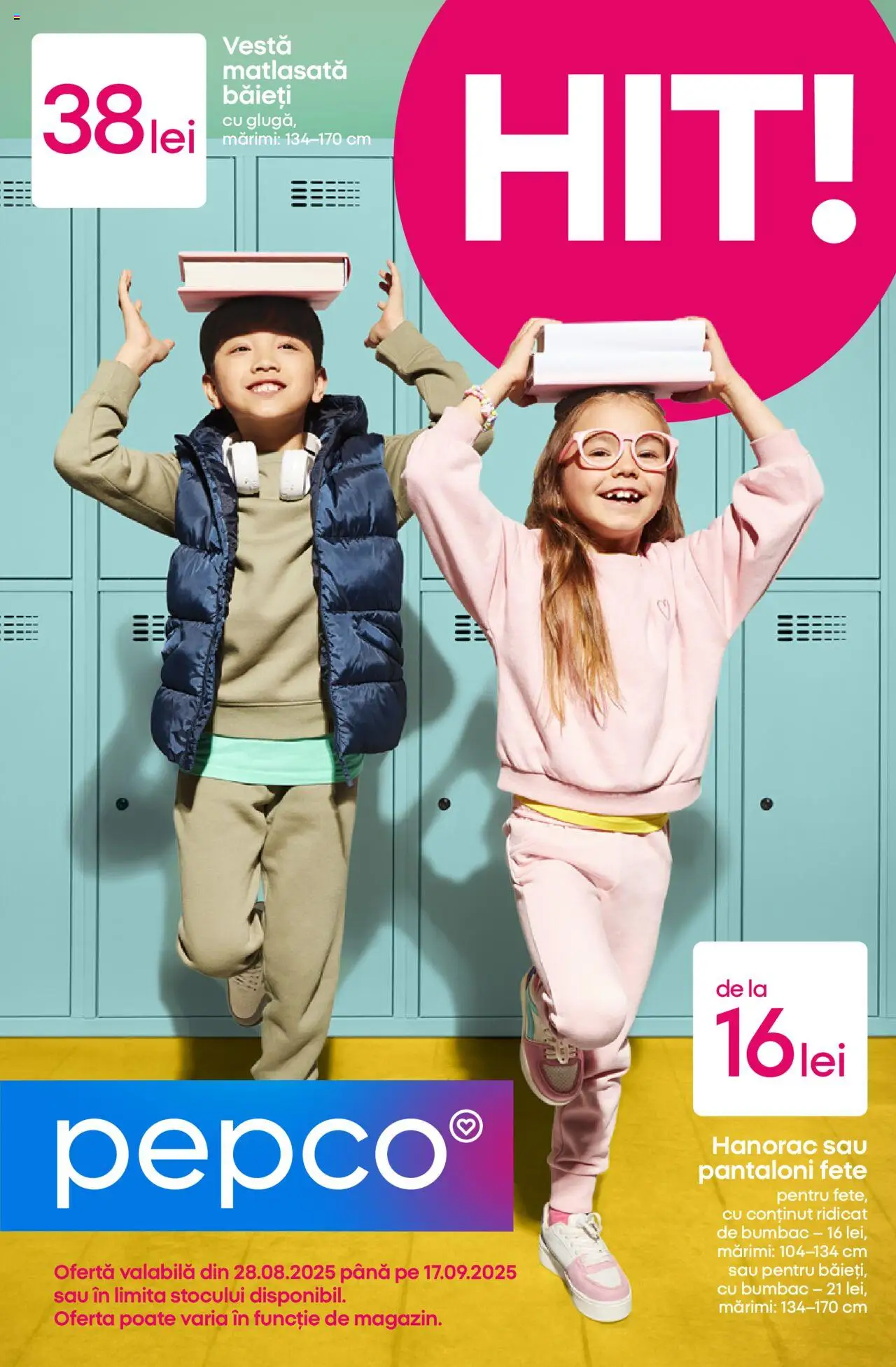 Catalog Pepco – valabil de la 28.08.2025 | Pagină: 1 | Produse: Vestă, Pantaloni, Keşe