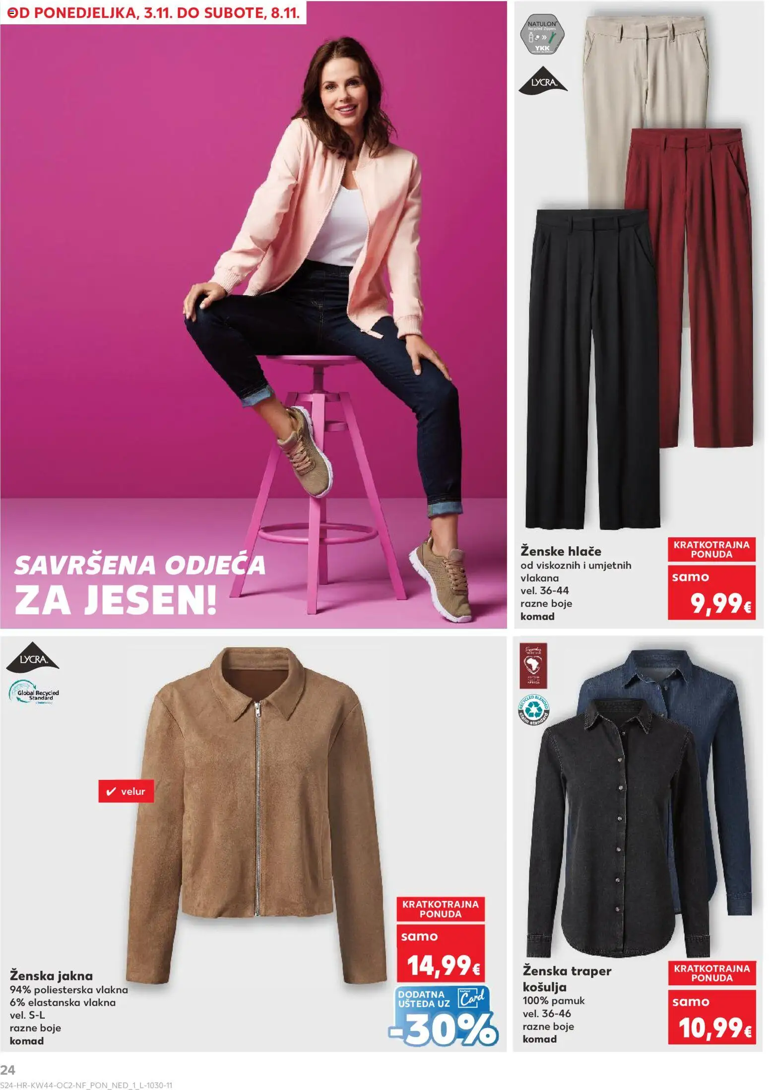 Kaufland katalog | vrijedi od 29.10.2025 | Stranica: 24 | Proizvodi: Odjeća, Košulja, Jakna, Hlače