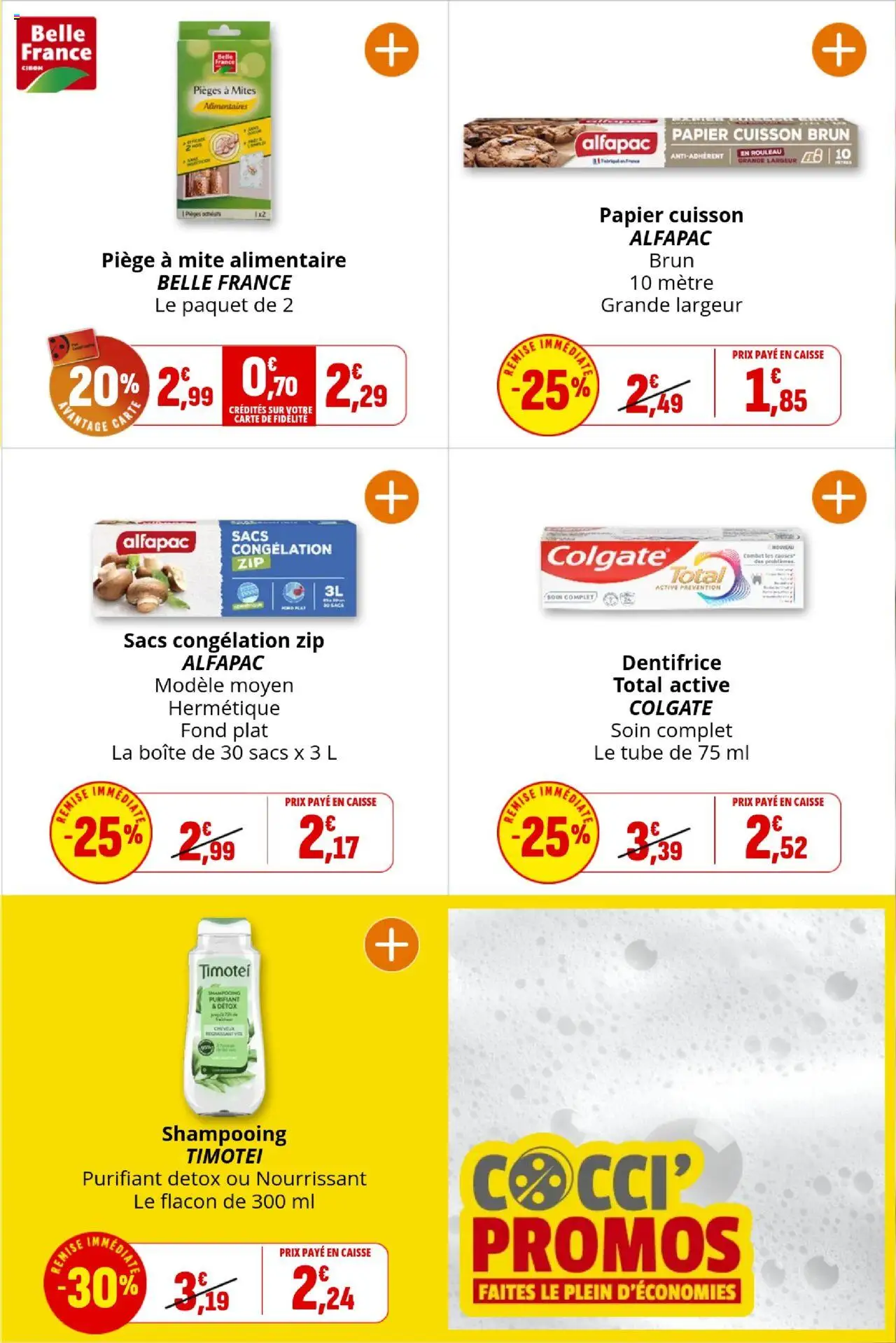  | Page: 20 | Produits: Mètre, Shampooing, Rouleau, Dentifrice