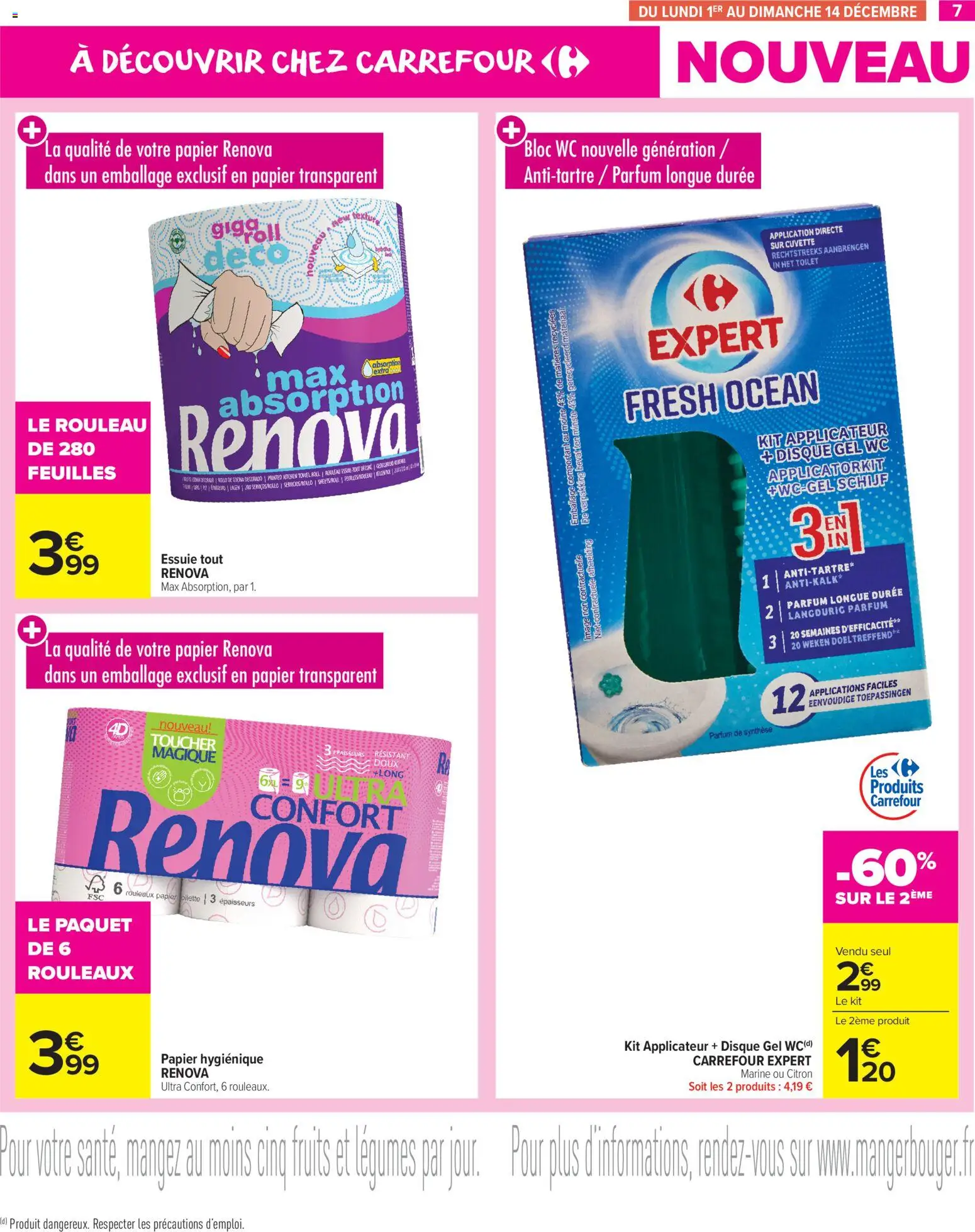 {H1} | Page: 7 | Produits: Citron, Papier toilette, Rouleau, bloc WC