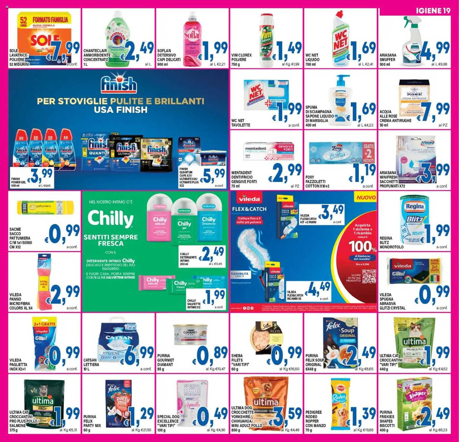 Volantino DEM del 18.11.2025 | Pagina: 19 | Prodotti: Spugna, Pollo, Candeggina, Biscotti