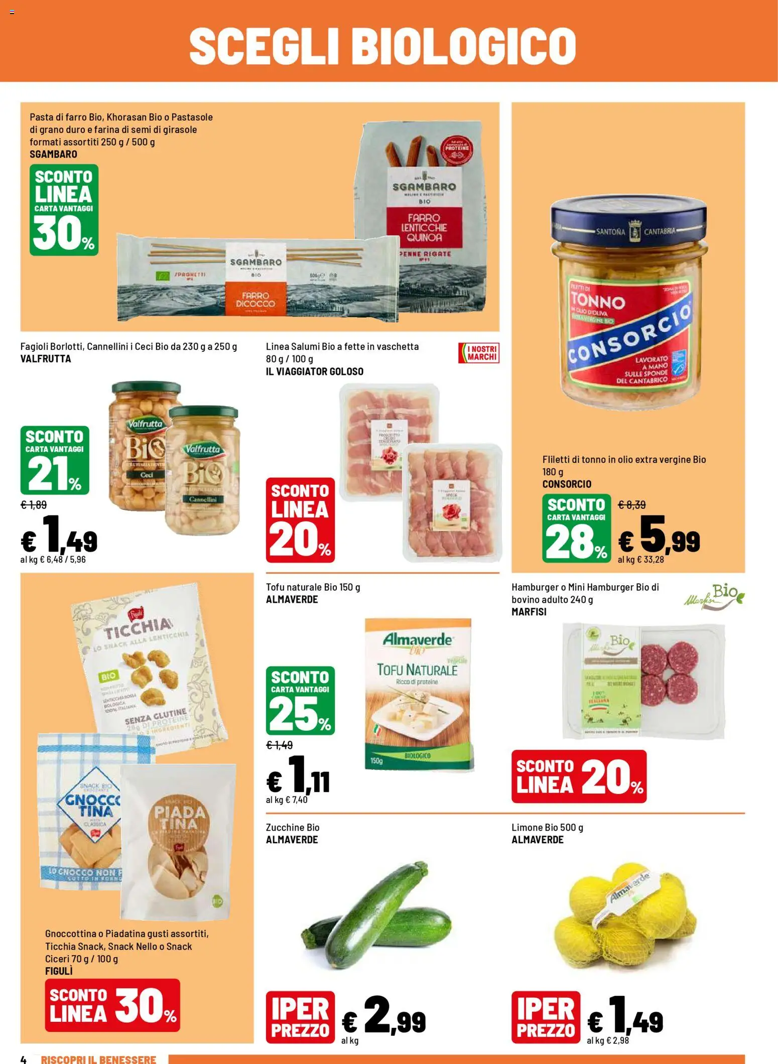 Volantino Iper del 16.04.2026 | Pagina: 4 | Prodotti: Fagioli, Lenticchie, Limone, Quinoa