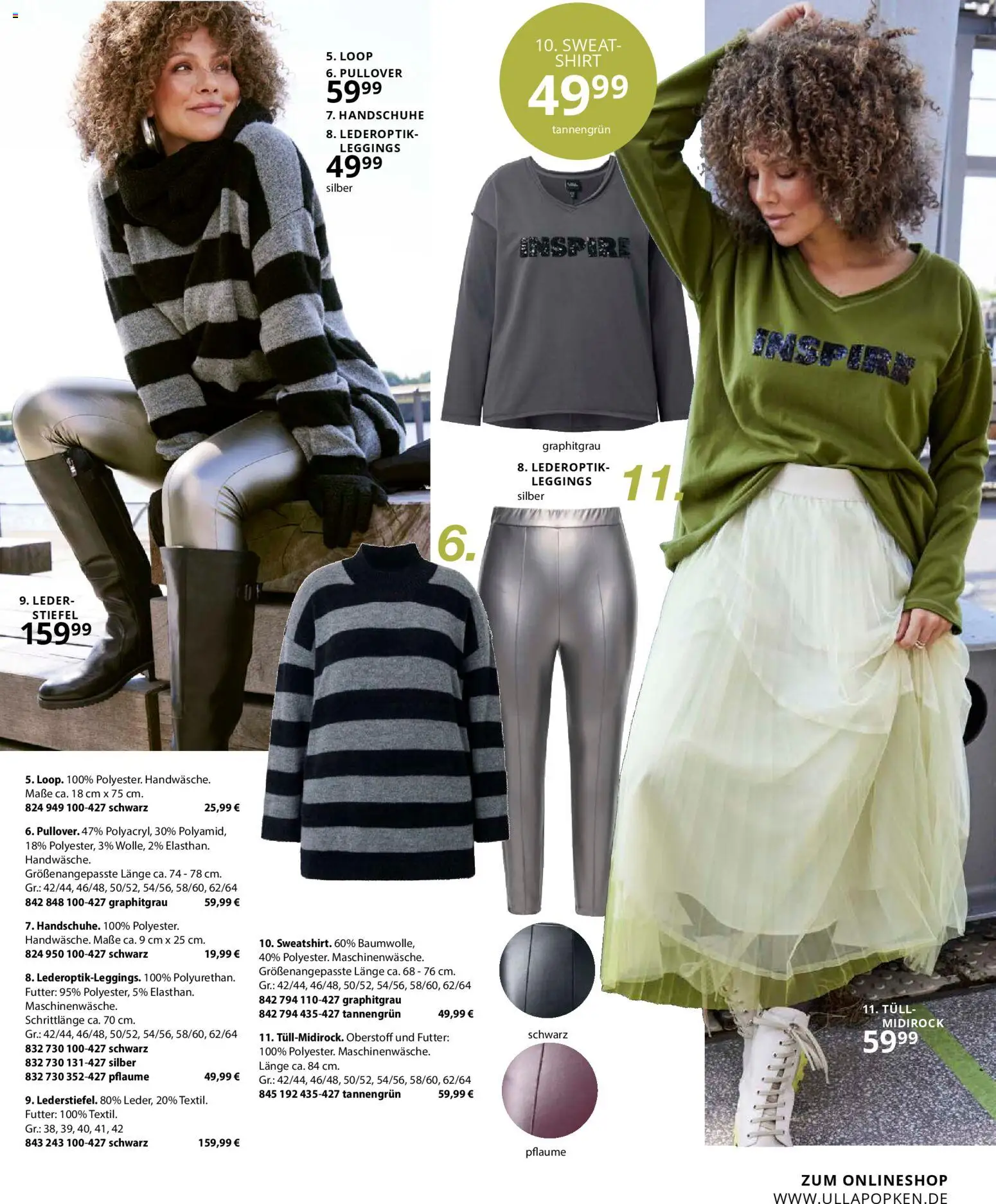 Ulla Popken Prospekt 	 – gültig ab 01.11.2025 | Seite: 31 | Produkte: Shirt, Midirock, Stiefel, Handschuhe