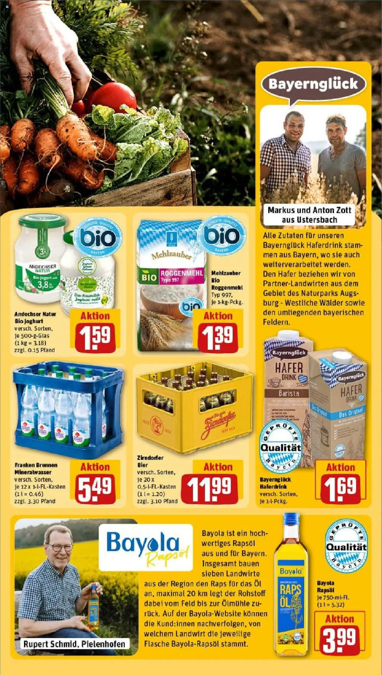 Rewe prospekt Michelau	 - gültig ab dem 27.07.2025 | Seite: 25 | Produkte: Öl, Bier, Mineralwasser, Haferdrink