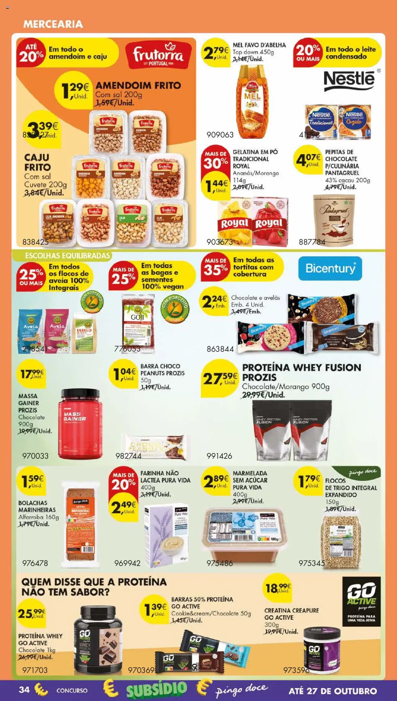 Pingo Doce folheto │ válido de 30.09.2025 | Página: 36 | Produtos: Aveia, Sal, Flocos, Proteina