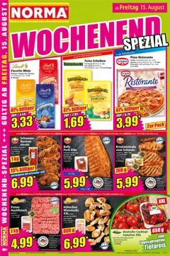 Norma Prospekt 	 - gültig ab dem 11.08.2025 | Seite: 16 | Produkte: Ristorante, Hahnchen, Pizza, Hackfleisch