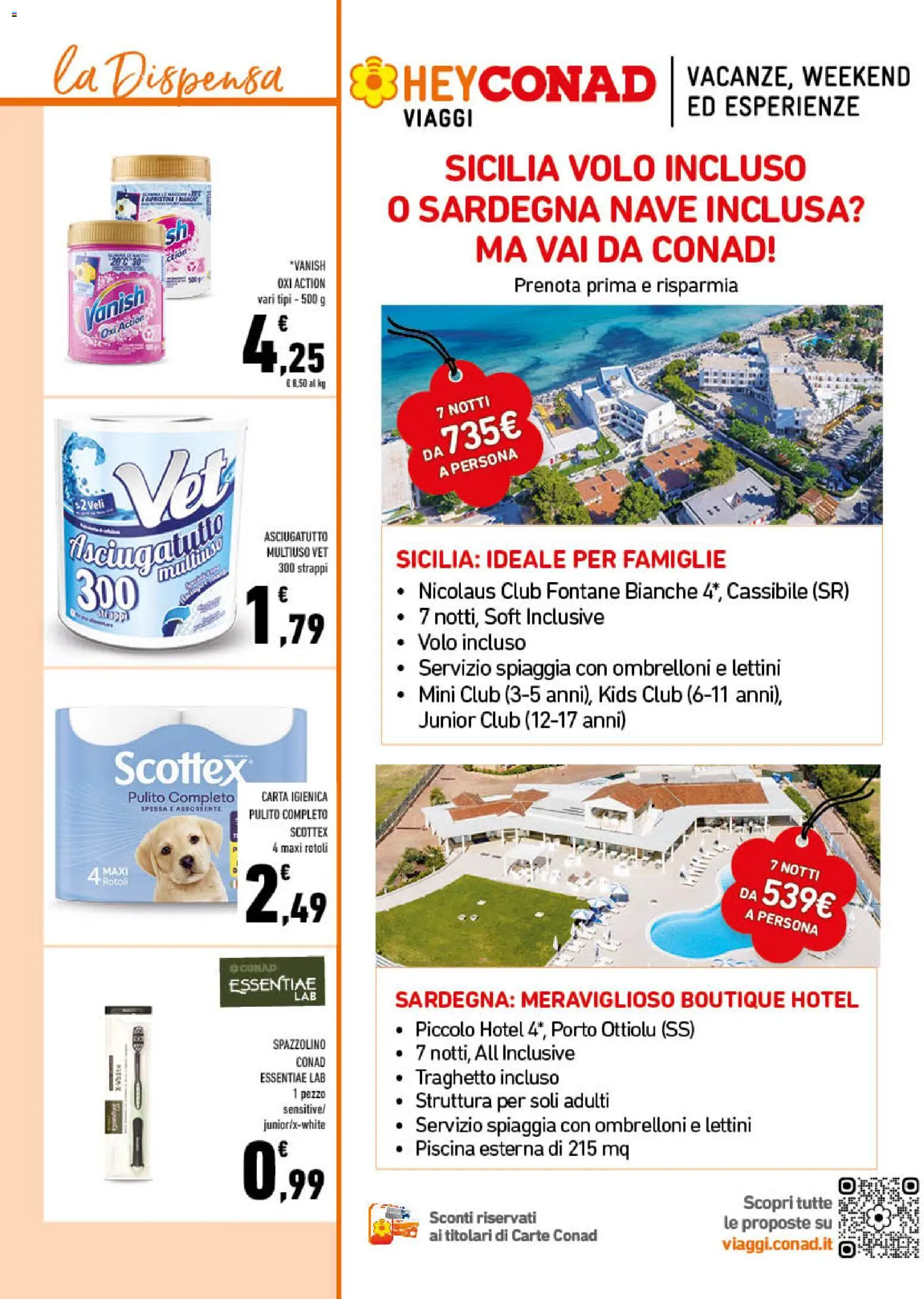 Volantino Conad del 28.01.2026 | Pagina: 15 | Prodotti: Carta igienica, Spazzolino, Piscina, Asciugatutto