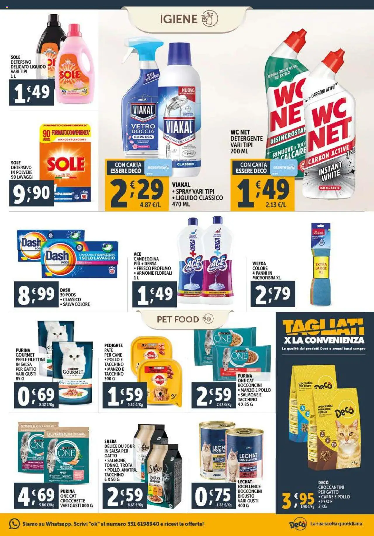 Volantino Decò del 23.09.2025 | Pagina: 19 | Prodotti: Paté, Pollo, Detergente, Forno