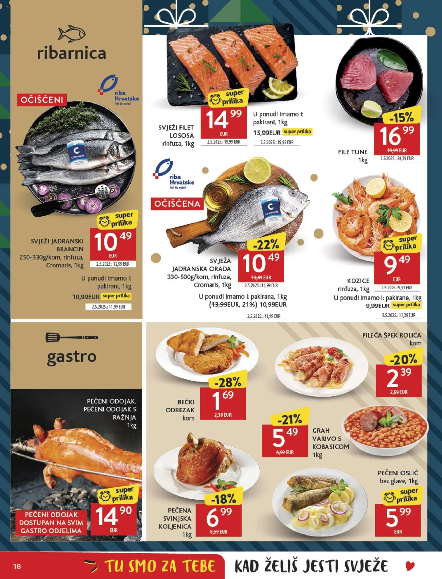 Konzum katalog | vrijedi od 27.12.2025 | Stranica: 18 | Proizvodi: Grah, Riba, Brancin, Tuna