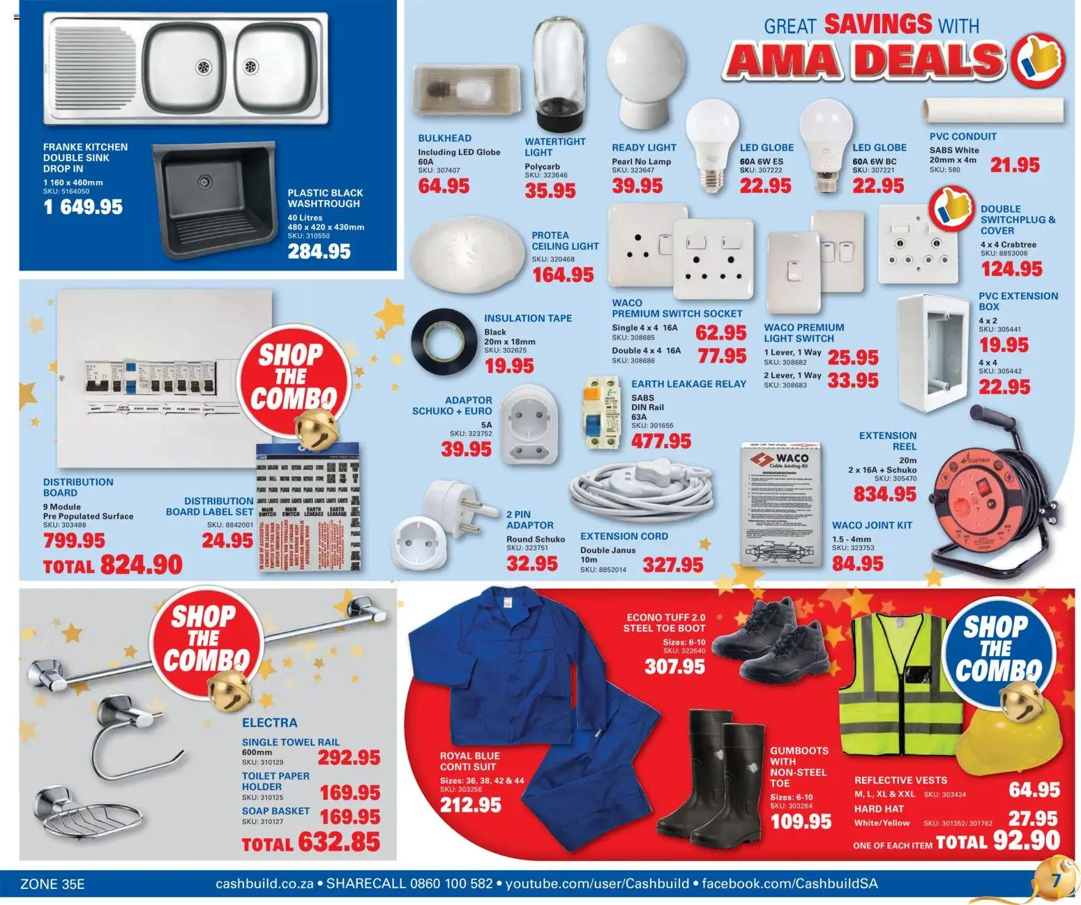 New Cashbuild catalogue – valid from 24.11.2025 | Page: 7 | Products: Basket, Switch, Sink, Tape