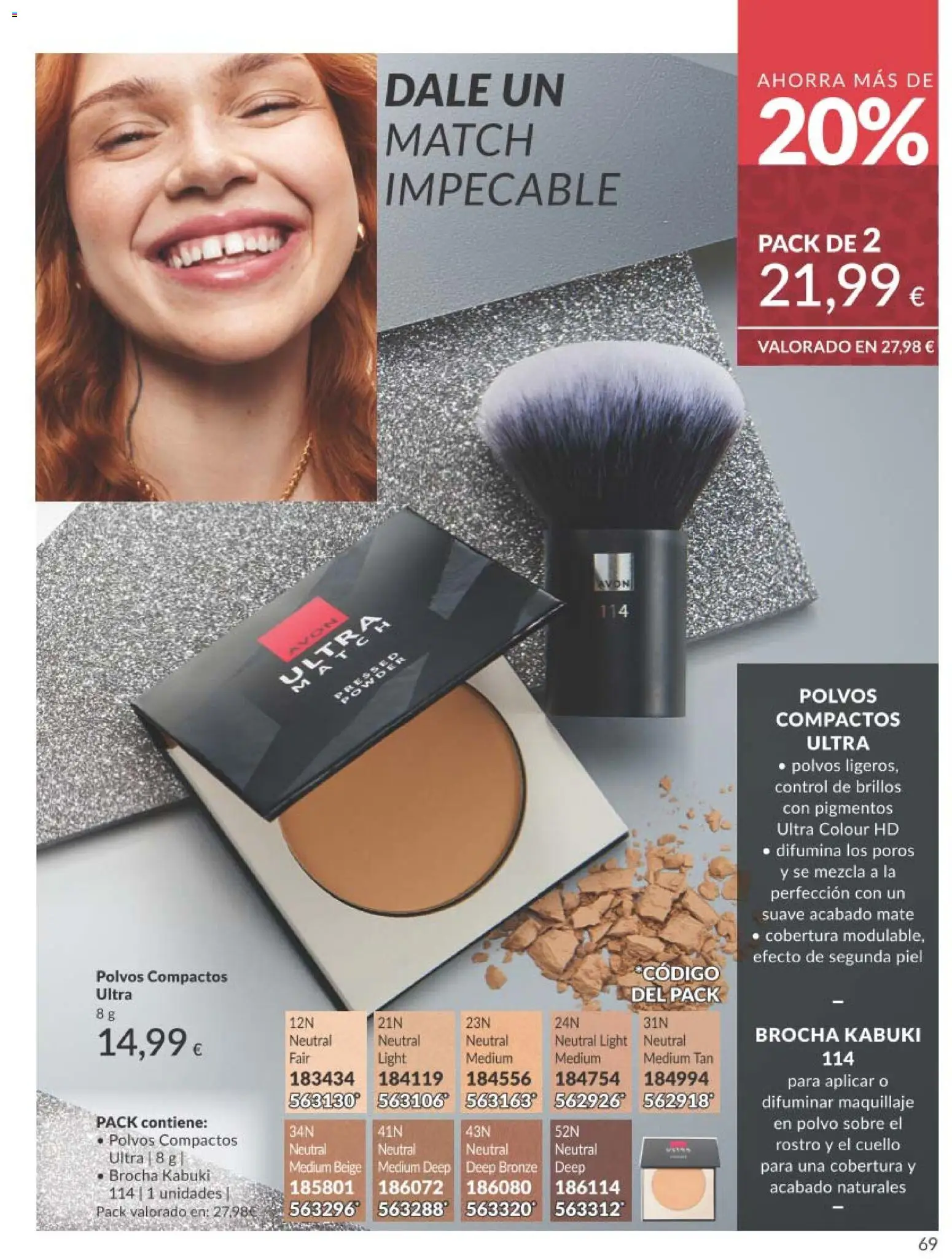 Catálogo AVON campaña 11 Black Friday │ válido desde el 01.11.2025 | Página: 69 | Productos: Maquillaje, Polvo, Brocha