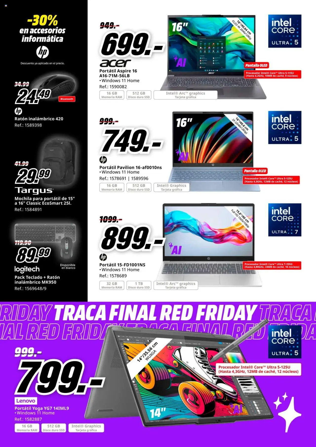 Media Markt folleto │ válido desde el 23.06.2025 | Página: 20 | Productos: Mochila, Ratón inalambrico, Teclado, Disco
