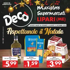 Anteprima del volantino Decò Maxistore, Supermercati - Lipari catalogo valido a partire dal 05.12.2025