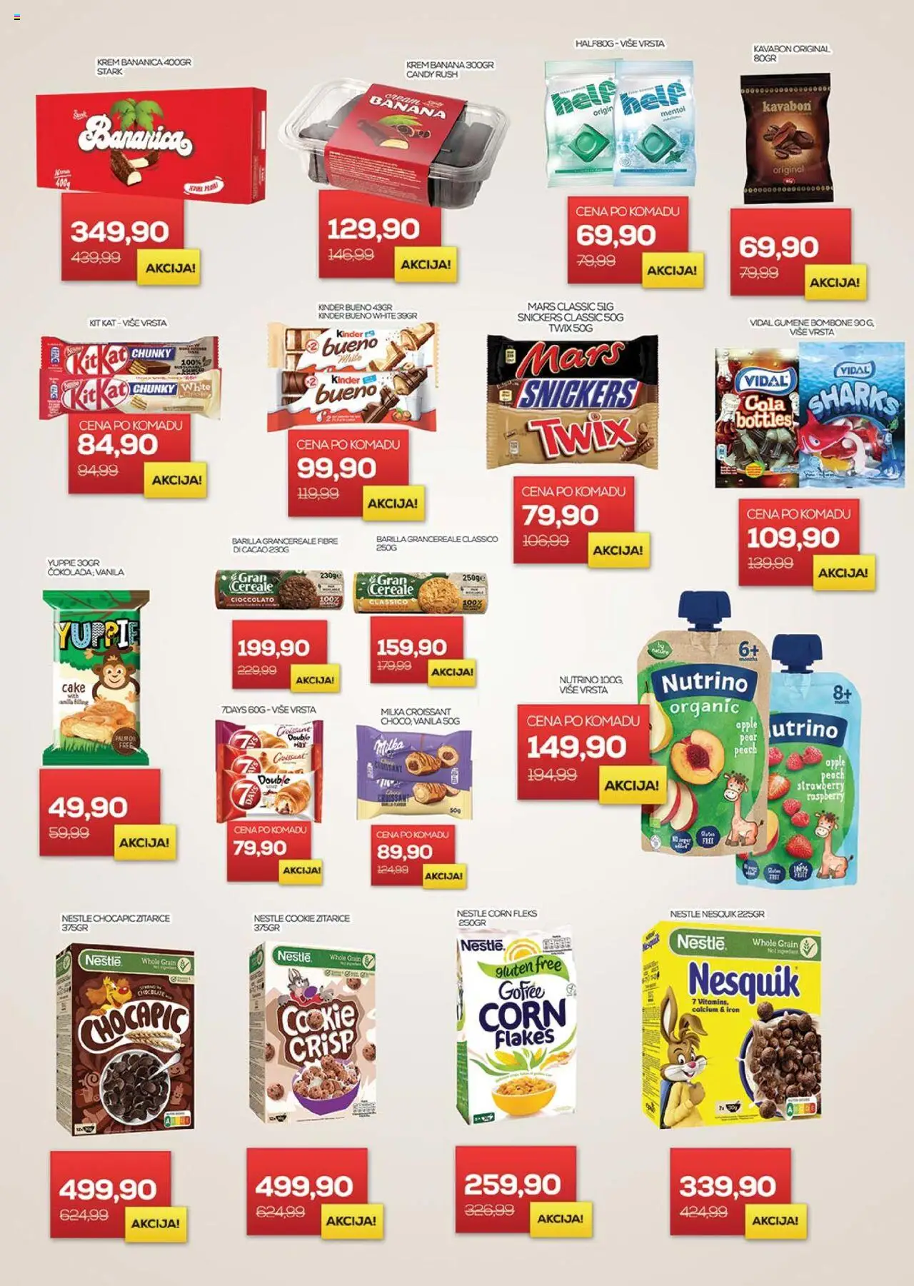 Medius katalog - važi od 12.08.2025 | Strana: 12 | Proizvode: Žitarice, Gumene bombone, Čokolada, Nesquik