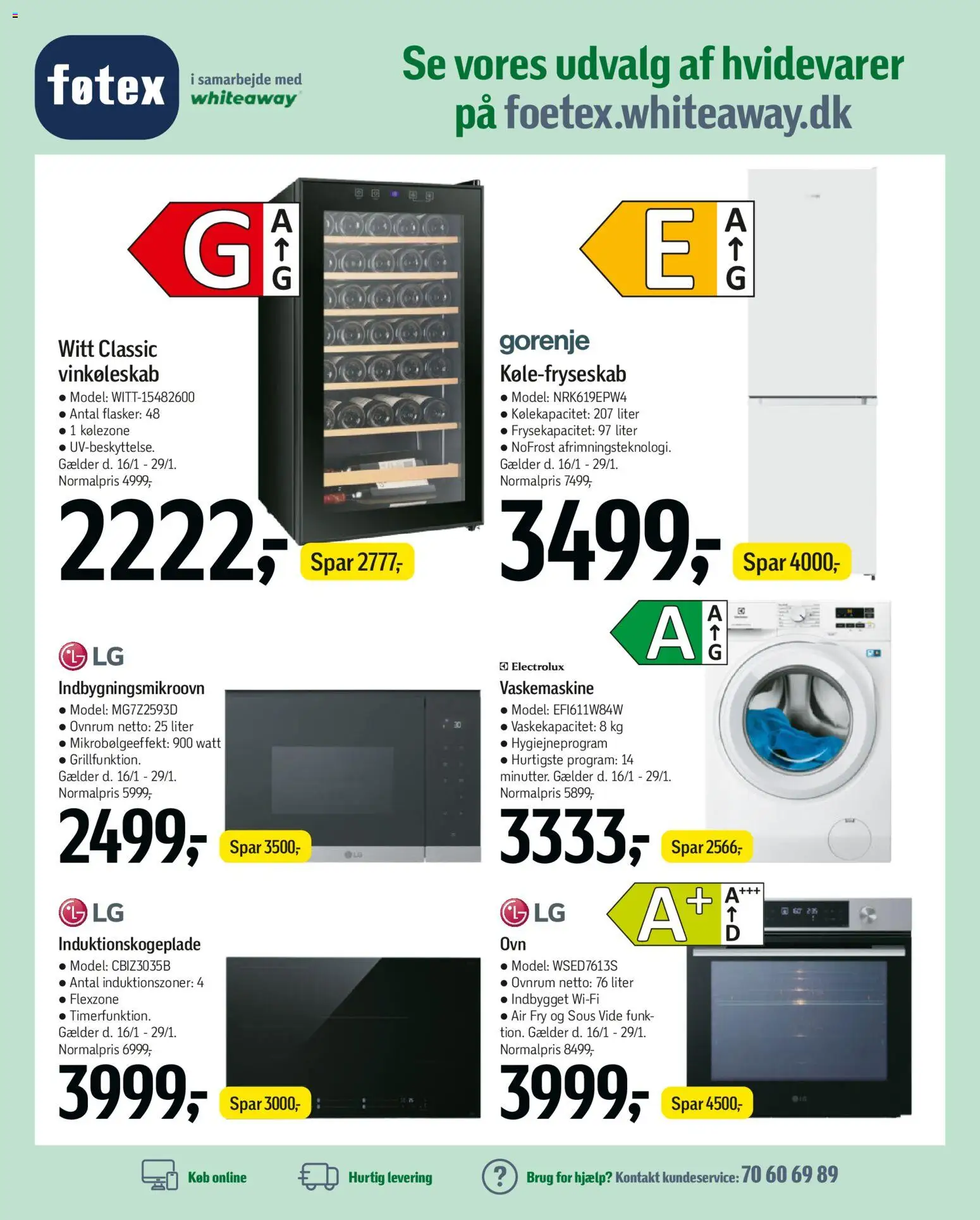 Føtex tilbudsavis – gyldig fra 16.01.2026 | Side: 63 | Produkter: Vaskemaskine