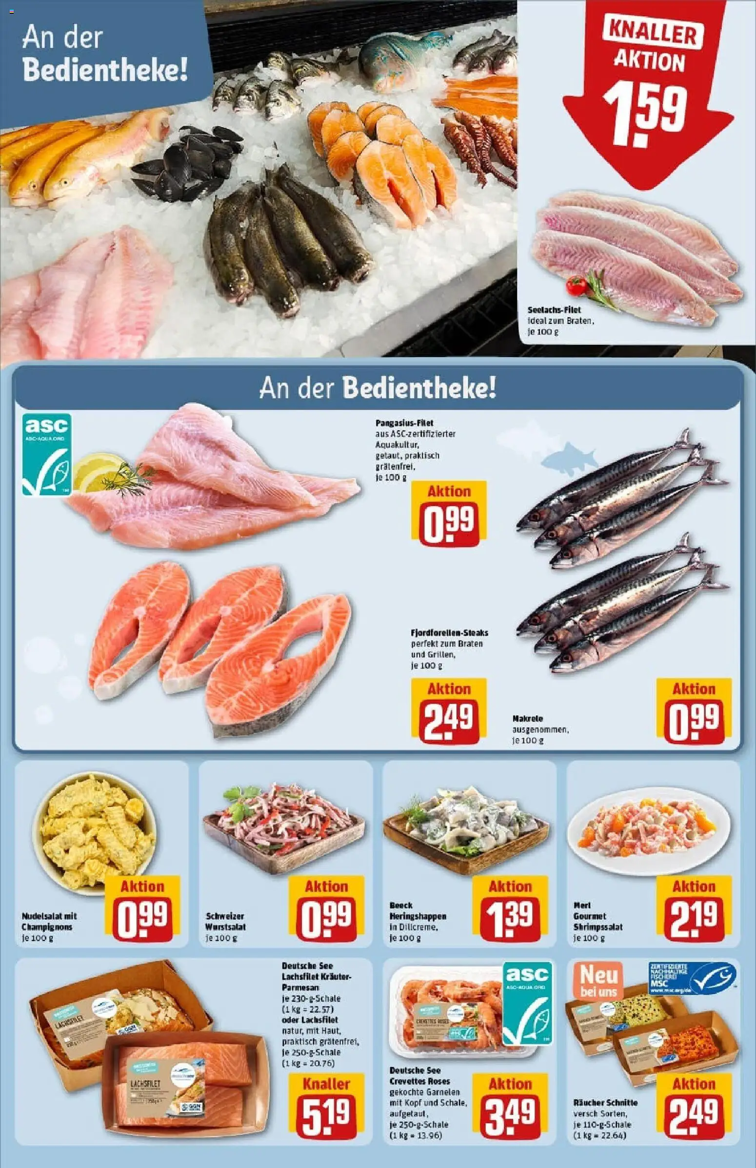 Rewe prospekt Rheinbach	 – gültig ab 26.10.2025 | Seite: 14 | Produkte: Garnelen, Champignons, Pasta, Steak