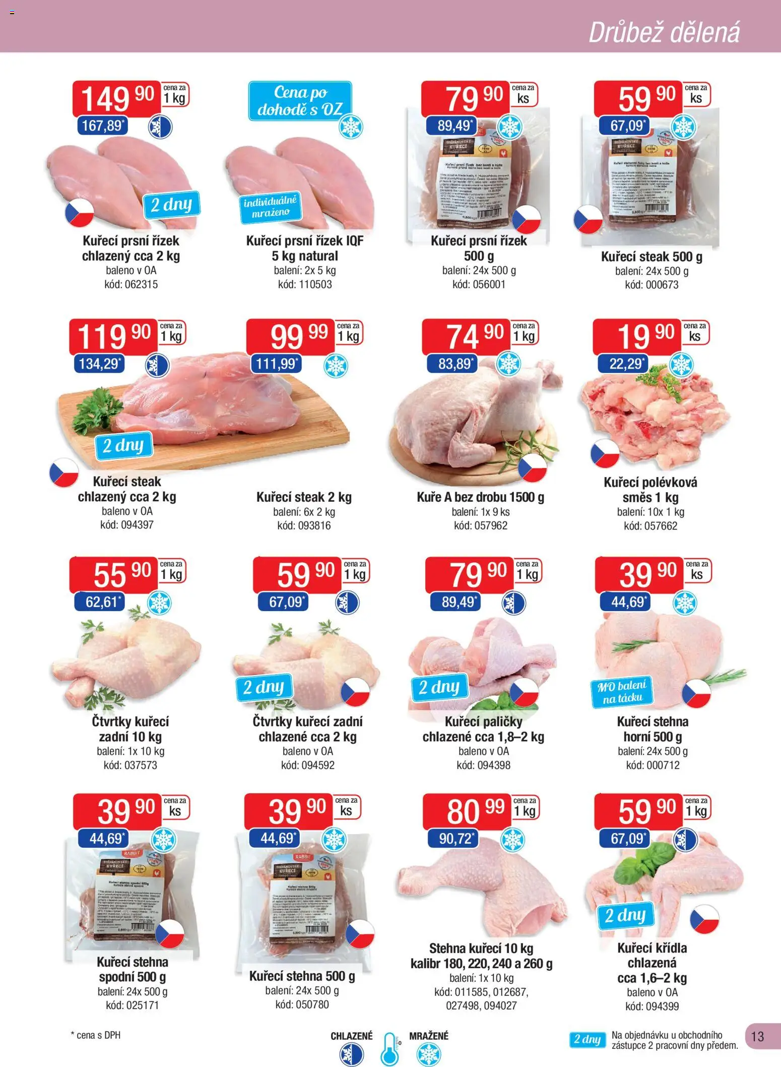Astur & Qanto leták - Velkoobchod fresh 11/2025 od 01.11.2025 | Strana: 13 | Produkty: Kuřecí čtvrtky, Kuřecí Křídla, Kuře, Kuřecí paličky