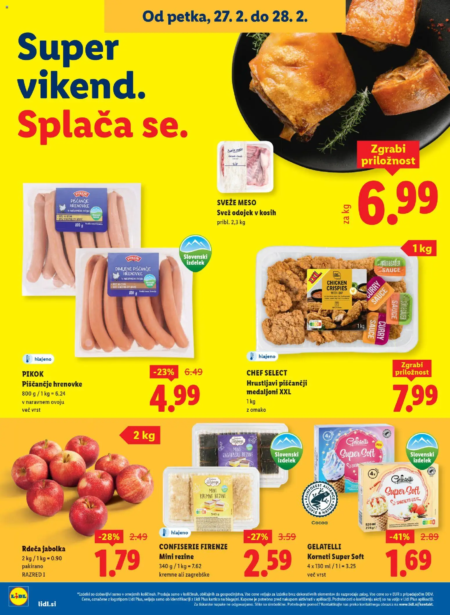 Novi Lidl katalog ponudbe – veljaven od 26.02.2026 | Stran: 36 | Izdelki: Hrenovke, Jabolka