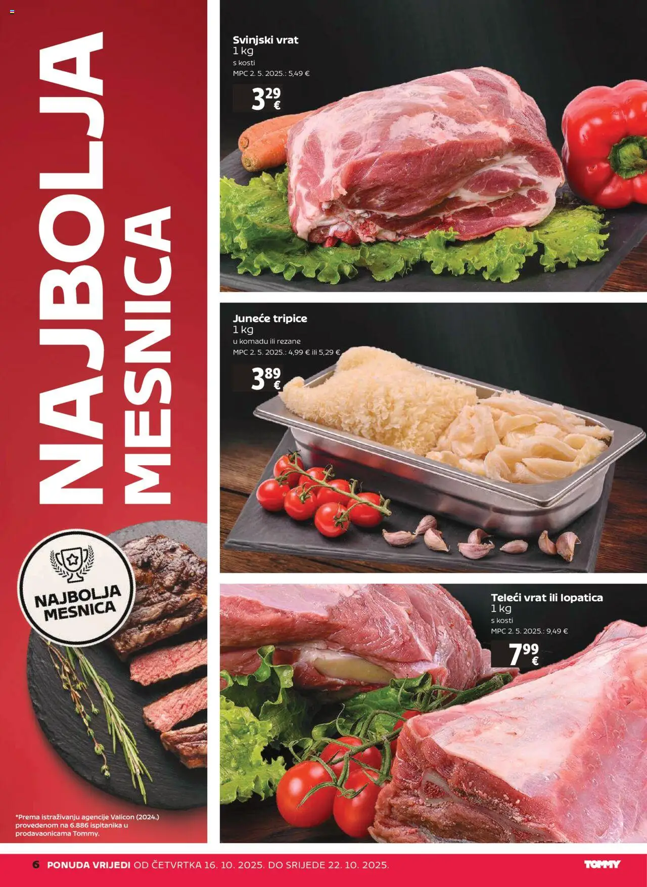 Tommy katalog | vrijedi od 16.10.2025 | Stranica: 6 | Proizvodi: Svinjski vrat, Lopatica