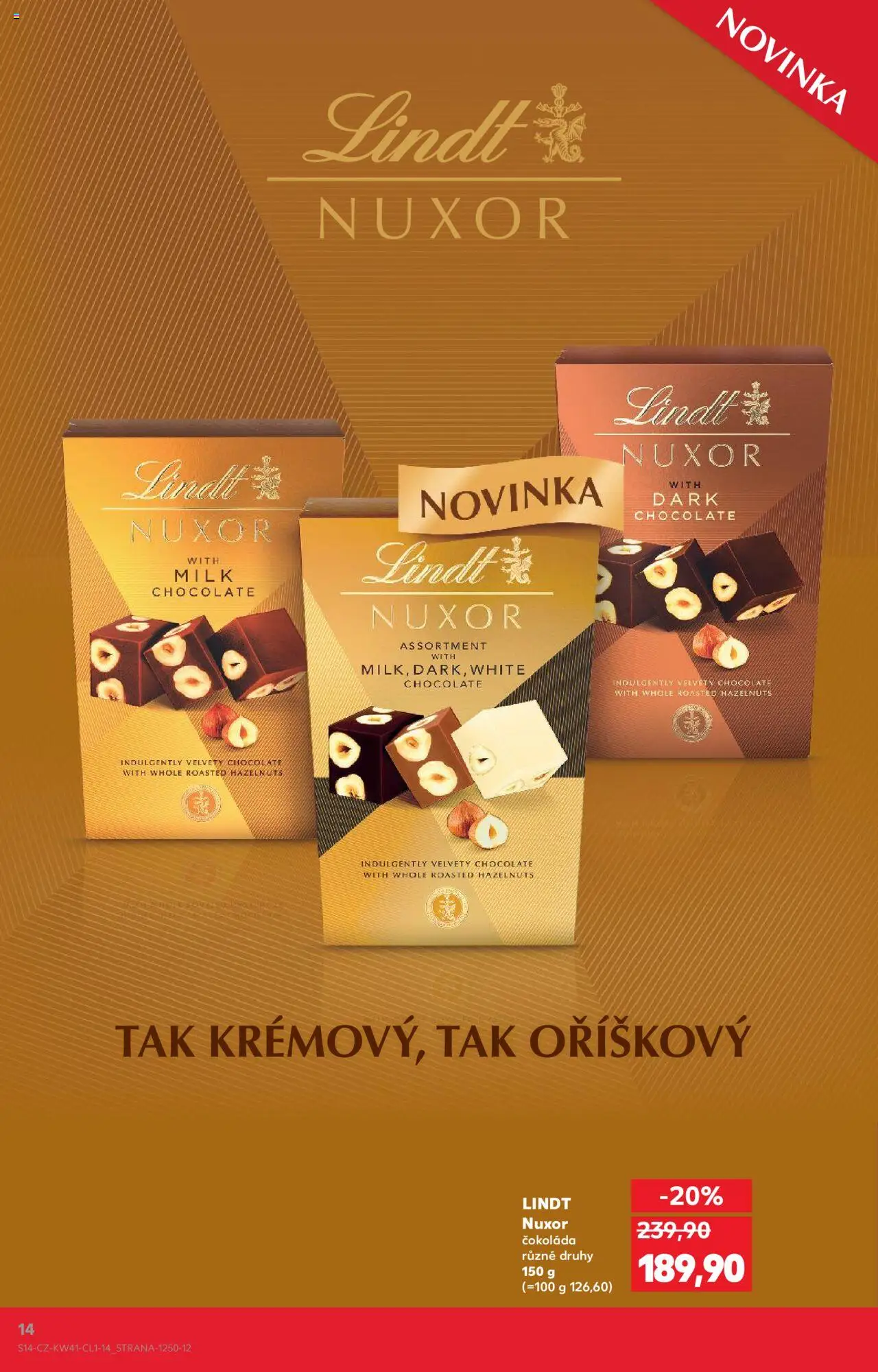 Kaufland leták - Praha 8 od 08.10.2025 | Strana: 14 | Produkty: Lindt, Čokoláda, Lindt čokoláda, Milk chocolate