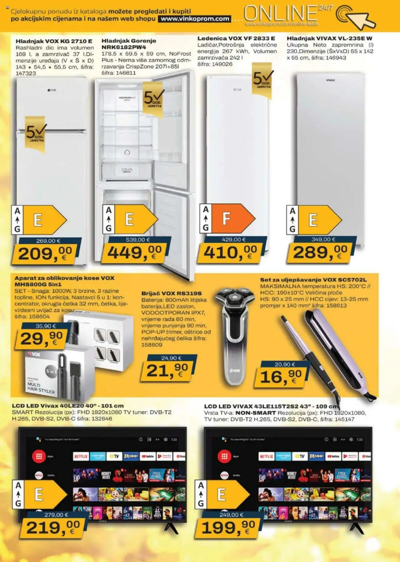 Vinkoprom katalog | vrijedi od 01.10.2025 | Stranica: 3 | Proizvodi: Baterija, Četka, Brijač, Tv