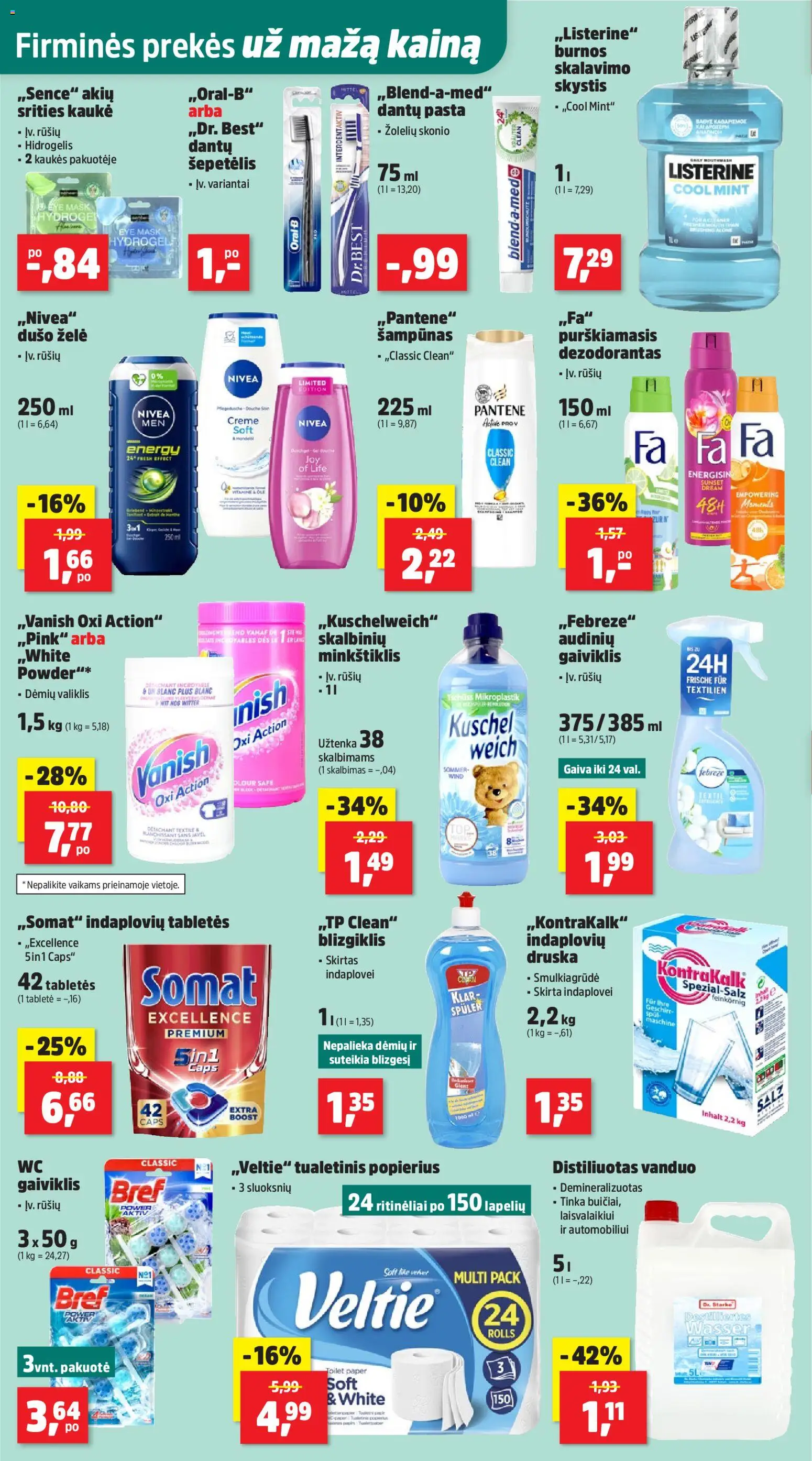 Thomas Philipps akcijos nuo 02.02.2026 | Puslapis: 6 | Prekių: Šepetėlis, Šampūnas, Druska, Tualetinis popierius