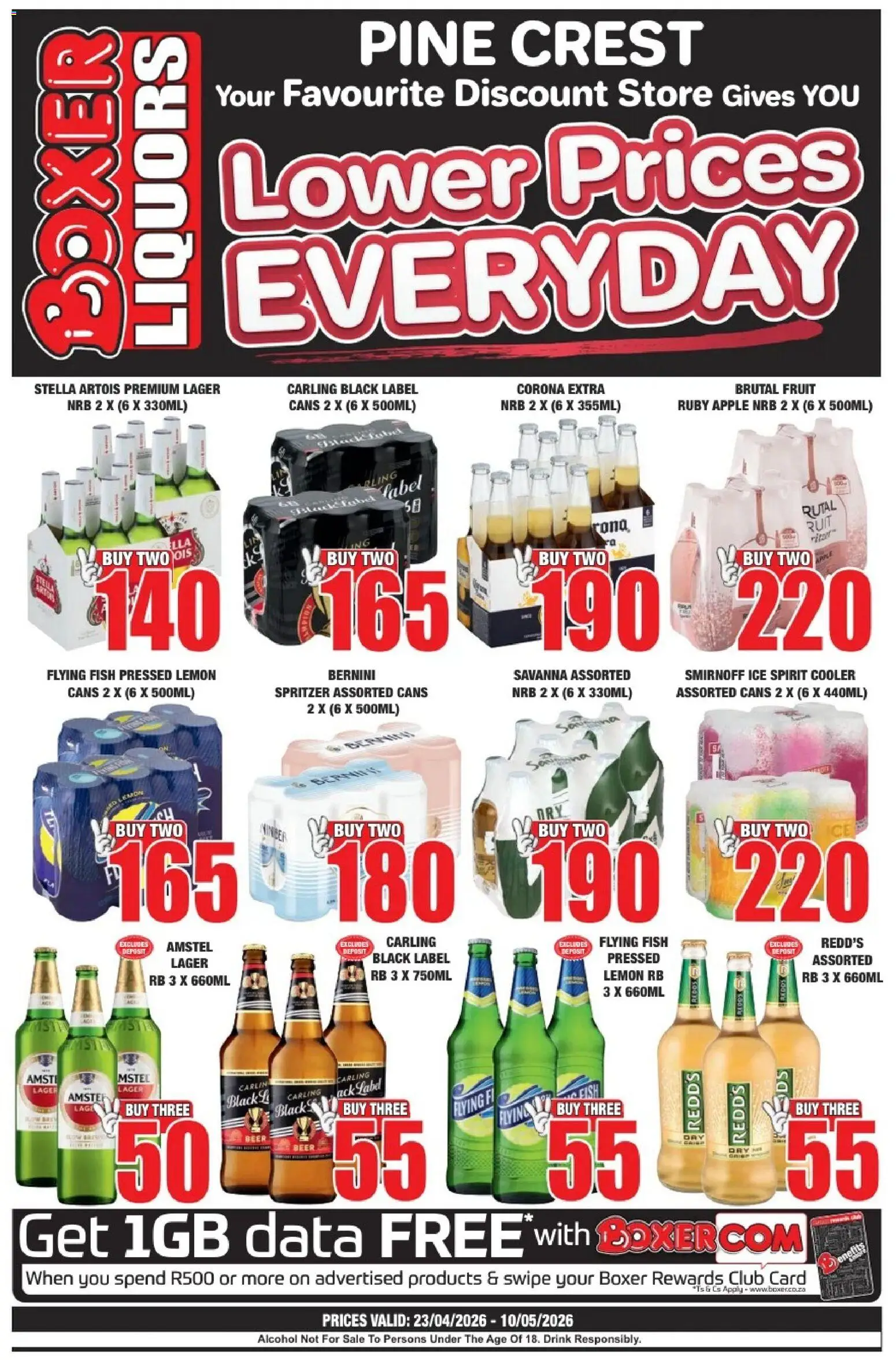 New Boxer catalogue – valid from 23.04.2026 | Page: 1 | Products: Data, Beer, Fish, Fruit