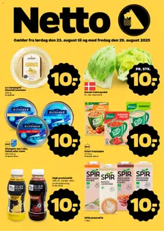 Eksempel på tilbudsavis Netto - Tilbudsavis fra butik Netto gyldig fra 23.08.2025