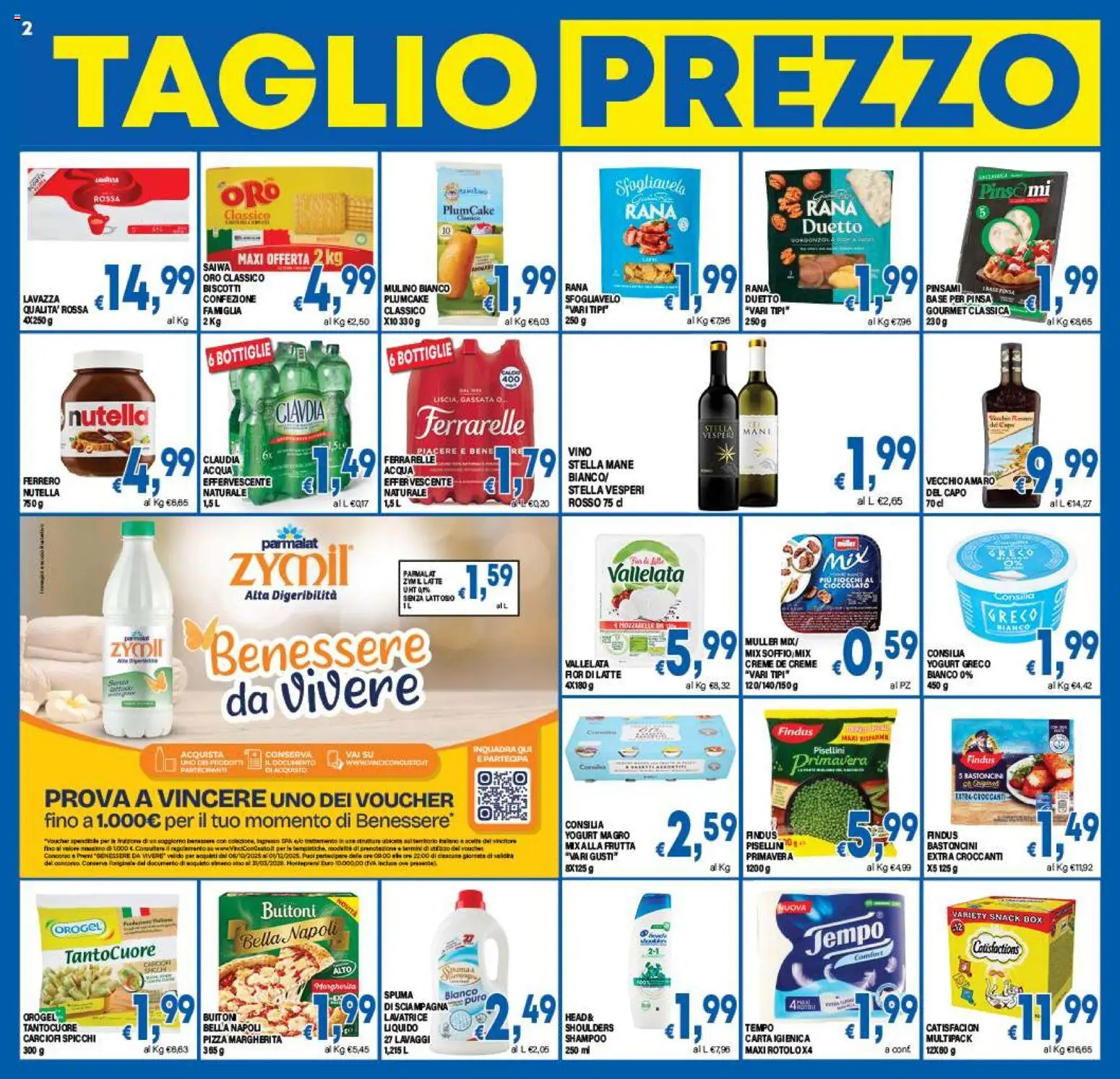 Volantino DEM del 29.10.2025 | Pagina: 2 | Prodotti: Biscotti, Nutella, Lavatrice, Amaro