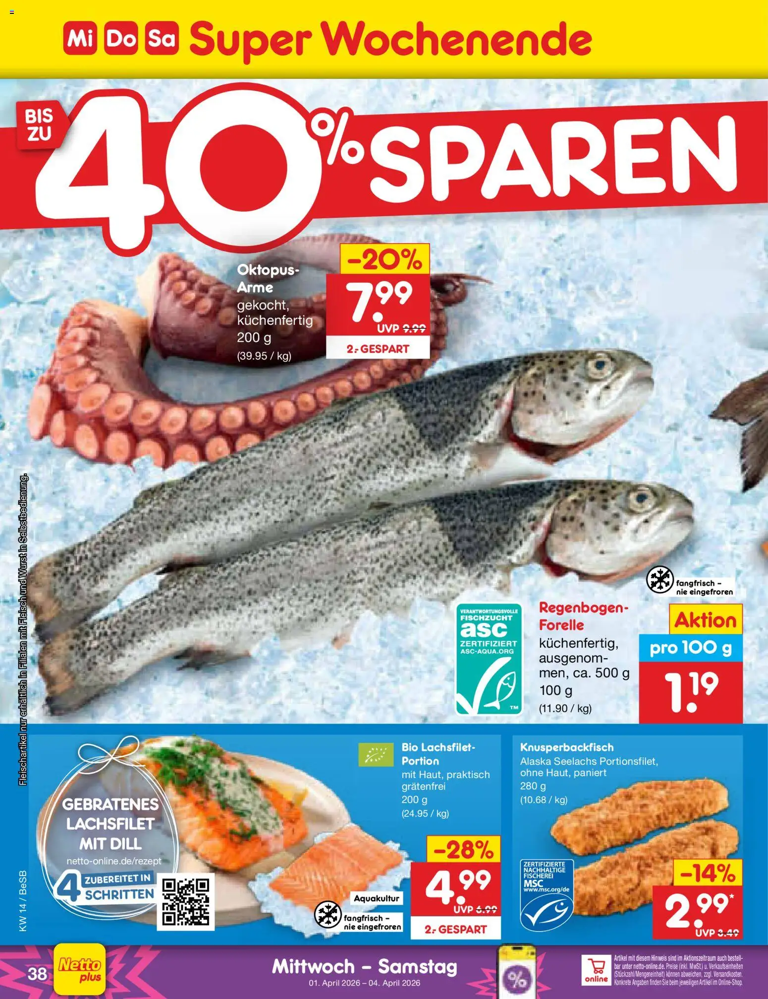Netto Marken-Discount Prospekt 	 – gültig ab 30.03.2026 | Seite: 52 | Produkte: Wurst, Dill, Fleisch