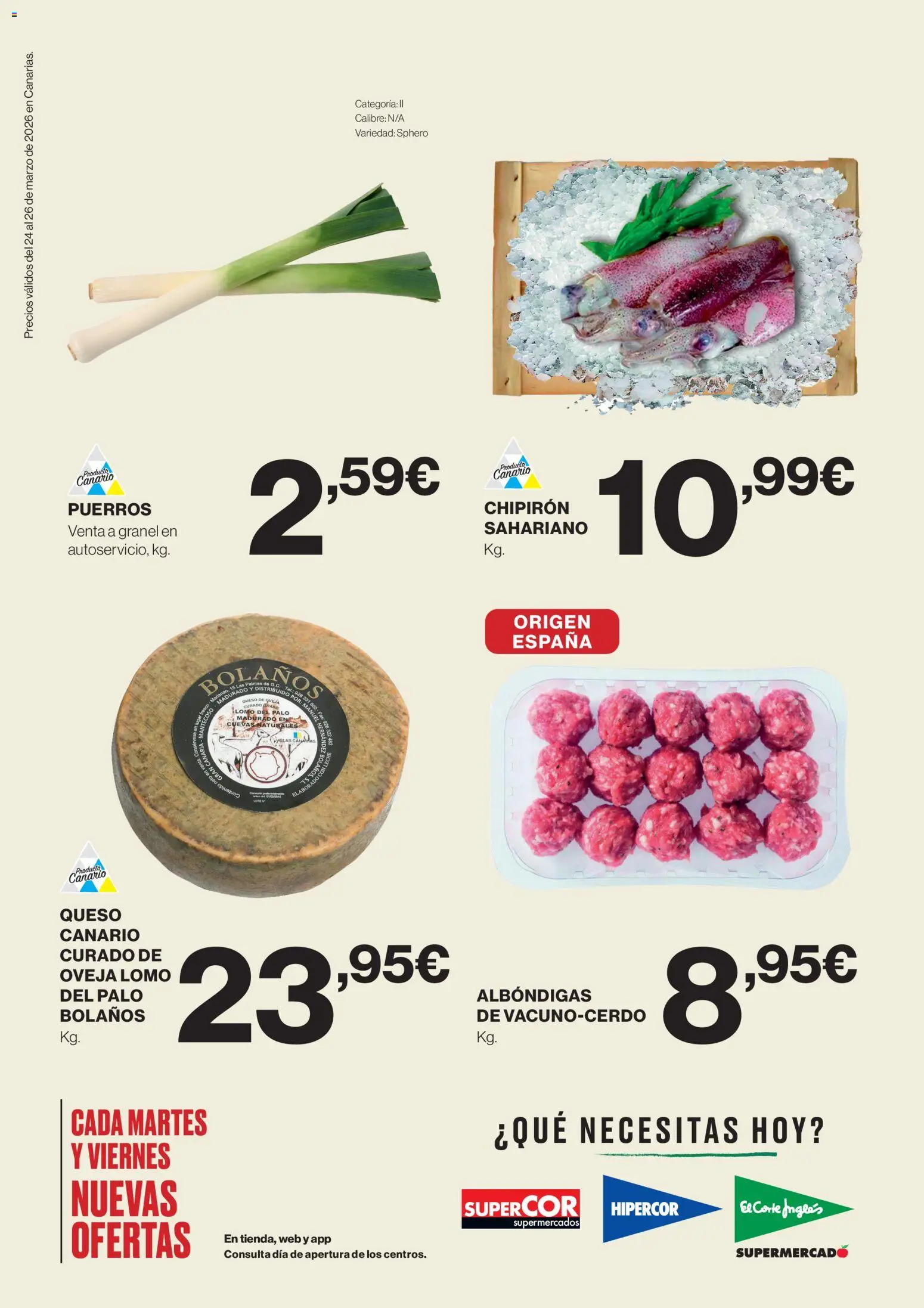 Supercor Canarias │ válido desde el 24.03.2026 | Página: 2 | Productos: Queso de oveja, Queso