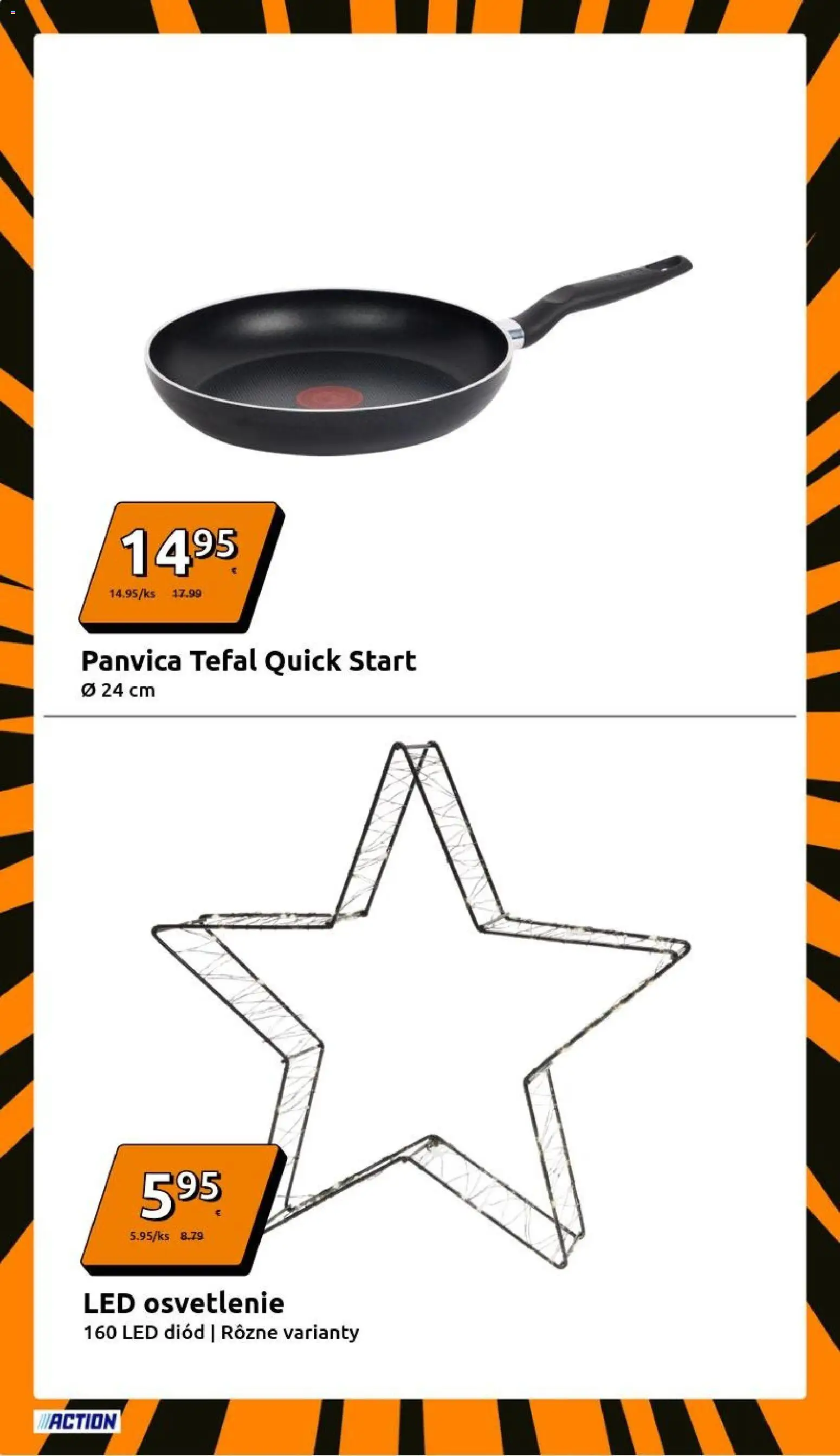 Nové Action akcie – leták je platný od 26.11.2025 | Strana: 12 | Produkty: Led osvetlenie, Osvetlenie, Tefal