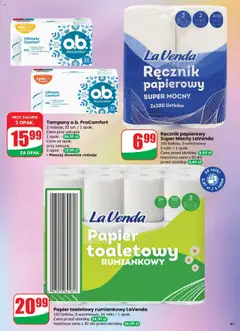 Dino Gazetka od 23.07.2025 | Strona: 67 | Produkty: Papier toaletowy, Tampony, Rolki, Ręcznik papierowy