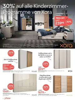 Pfister Aktionen – gültig ab 09.09.2025 | Seite: 8 | Produkte: Highboard, Nachttisch, Drehtürenschrank, Creme