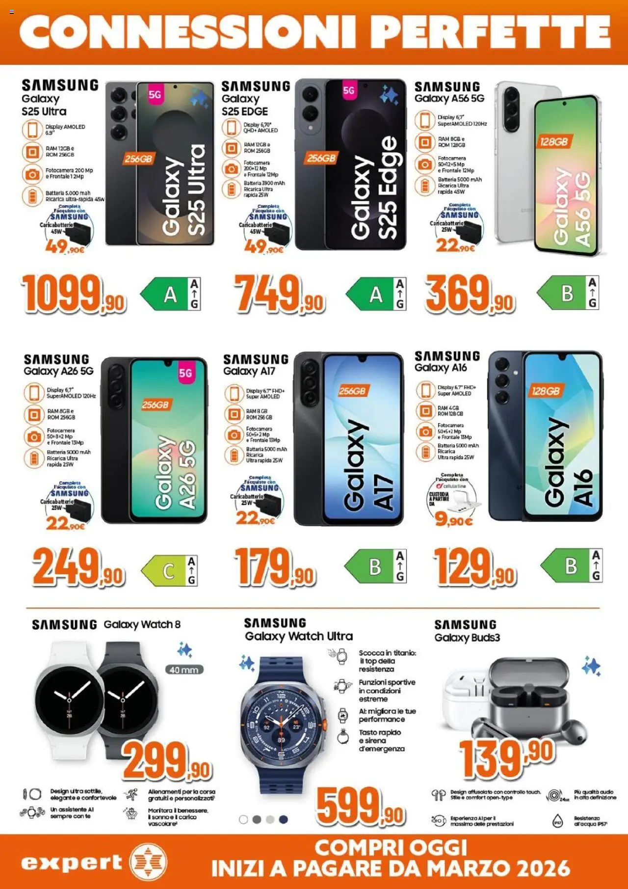 Volantino Expert del 16.10.2025 | Pagina: 17 | Prodotti: Samsung Galaxy, Tè, Audio, Samsung