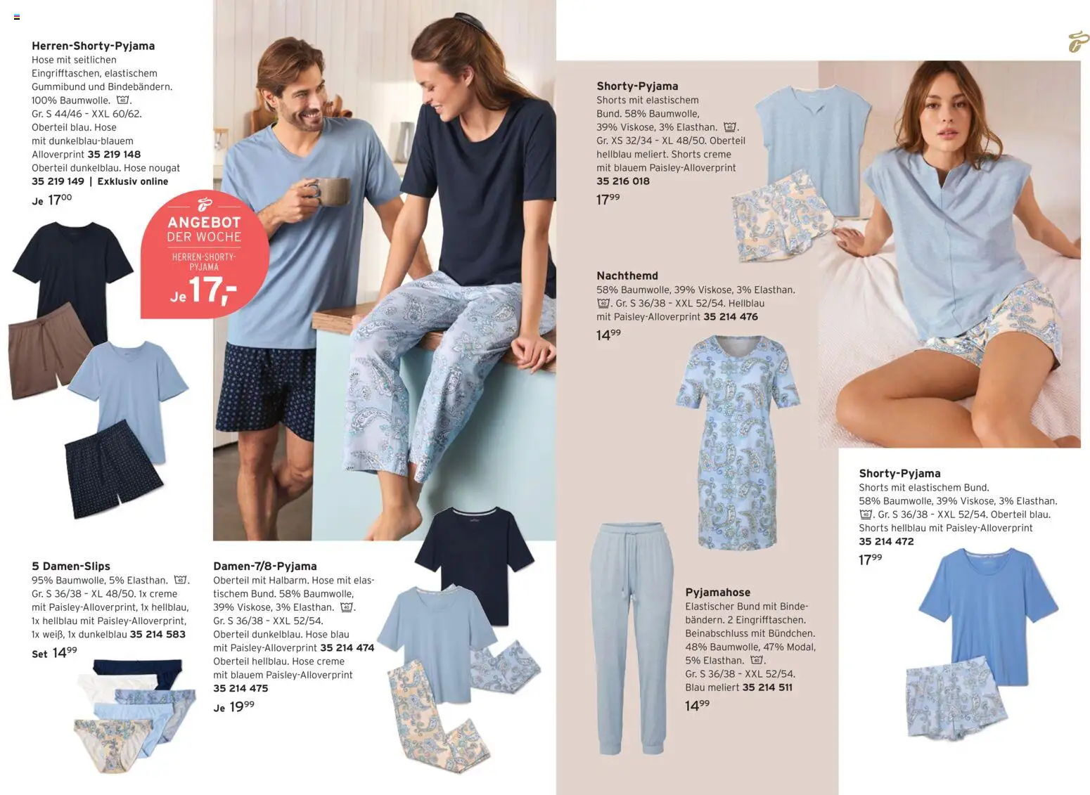 Prospekt Tchibo We love comfort – gültig ab 22.04.2026 | Seite: 9 | Produkte: Creme, Hose, Pyjama