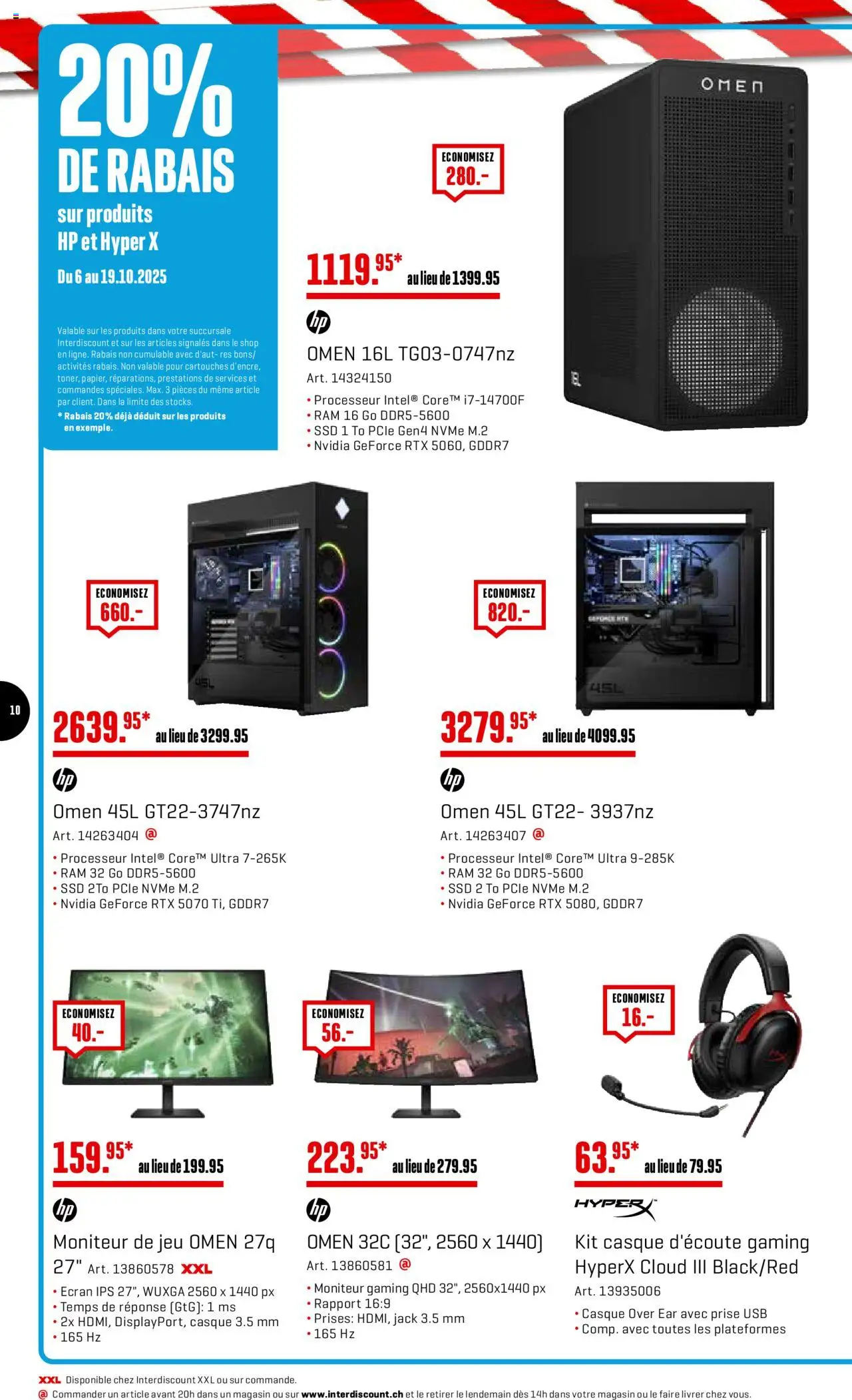 Interdiscount Aktionen FR – gültig ab 06.10.2025 | Seite: 10 | Produkte: Usb, HP