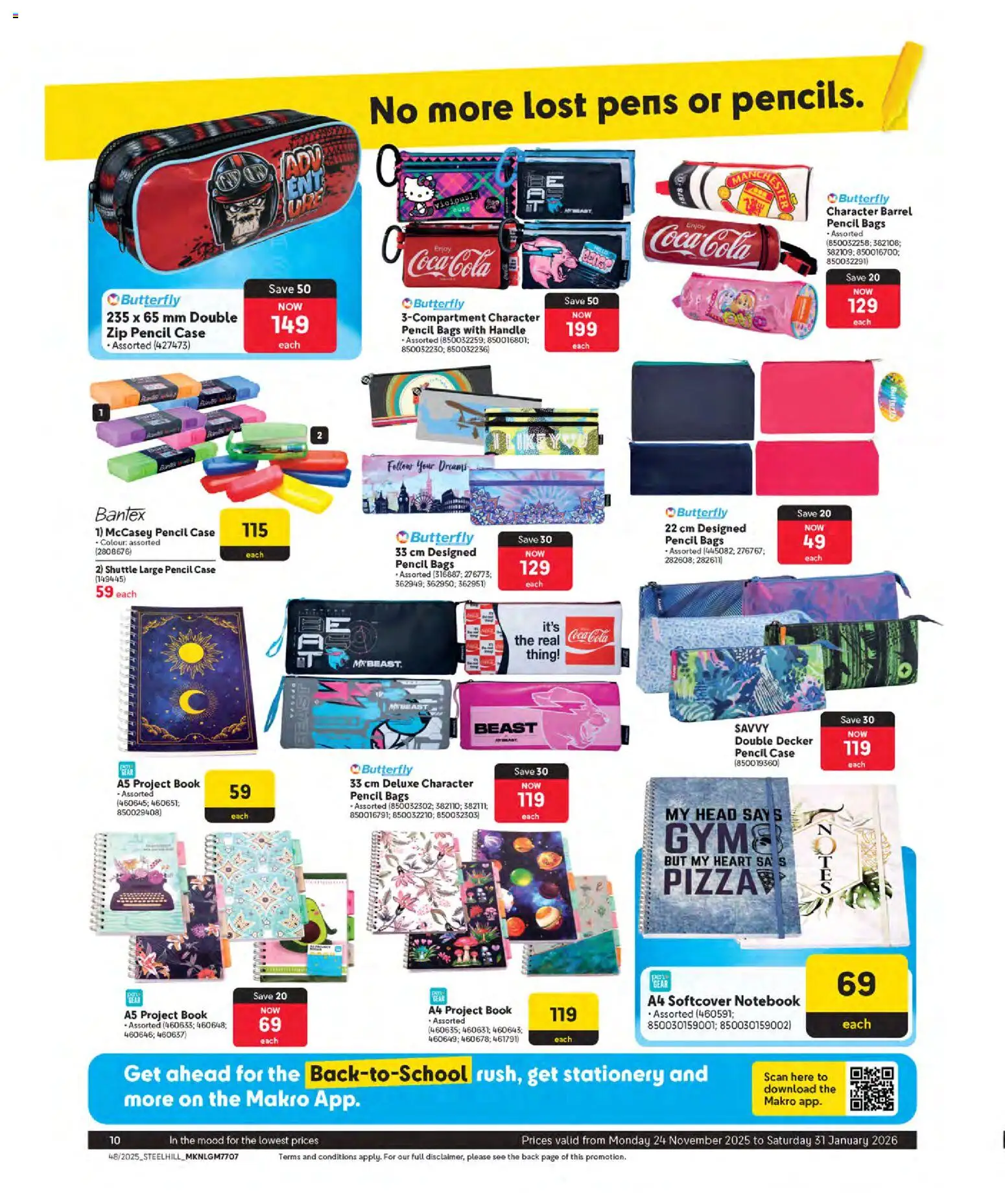 New Makro catalogue – valid from 24.11.2025 | Page: 10 | Products: Pencil, Notebook, Case