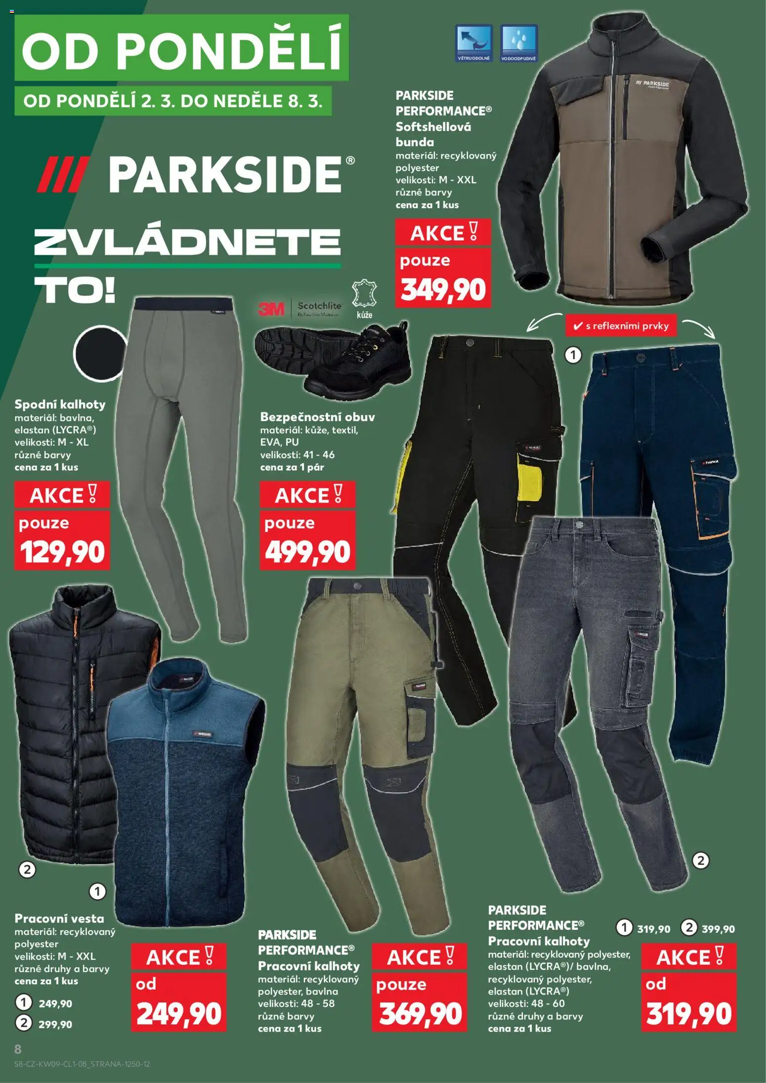 Kaufland leták - Praha 4 od 25.02.2026 | Strana: 8 | Produkty: Bunda, Kalhoty, Parkside, Obuv