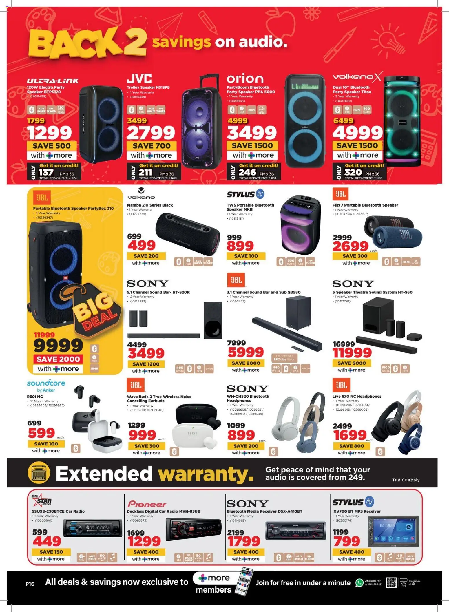 New HiFi Corp catalogue – valid from 29.12.2025 | Page: 16 | Products: Earbuds, Radio, Headphones, Speaker