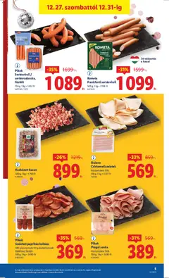 Pikok Prágai sonka, 100 g Prágai sonka, Hústartalom: 90% - amely érvényes a következő dátumtól: 27.12.2025 | Oldal: 5