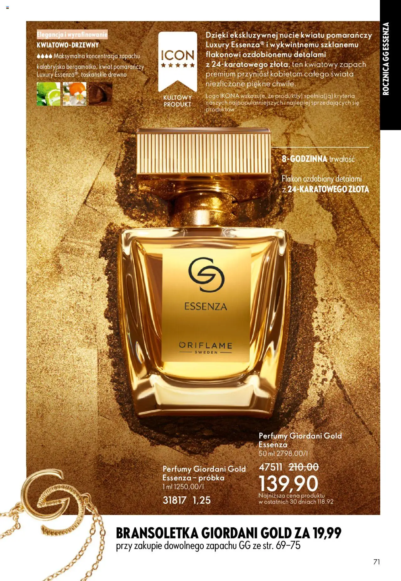 Oriflame Katalog 13 2025 od 07.09.2025 | Strona: 71 | Produkty: Bransoletka, Perfumy, Zapach
