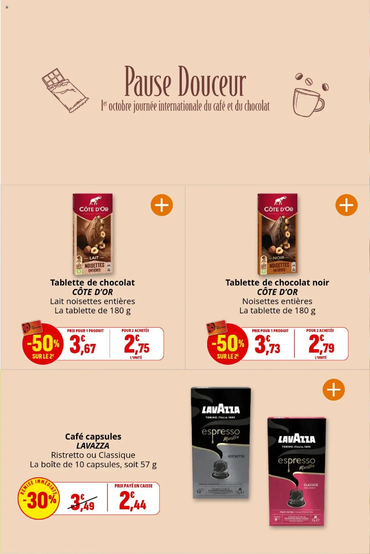  | Page: 18 | Produits: Tablette, Lait, Café, Chocolat