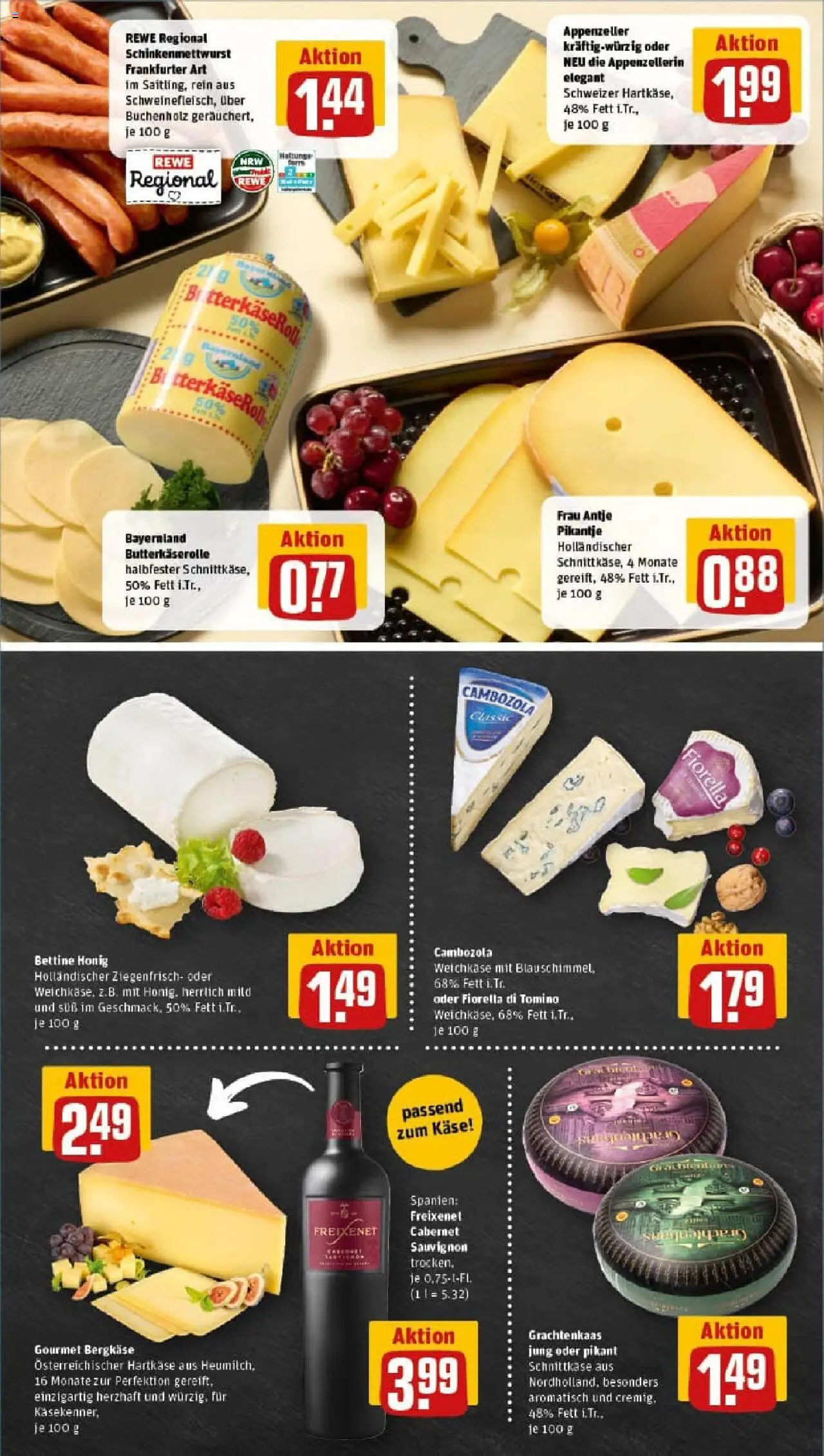 Rewe prospekt Ascheberg	 - gültig ab dem 20.07.2025 | Seite: 9 | Produkte: Käse, Freixenet