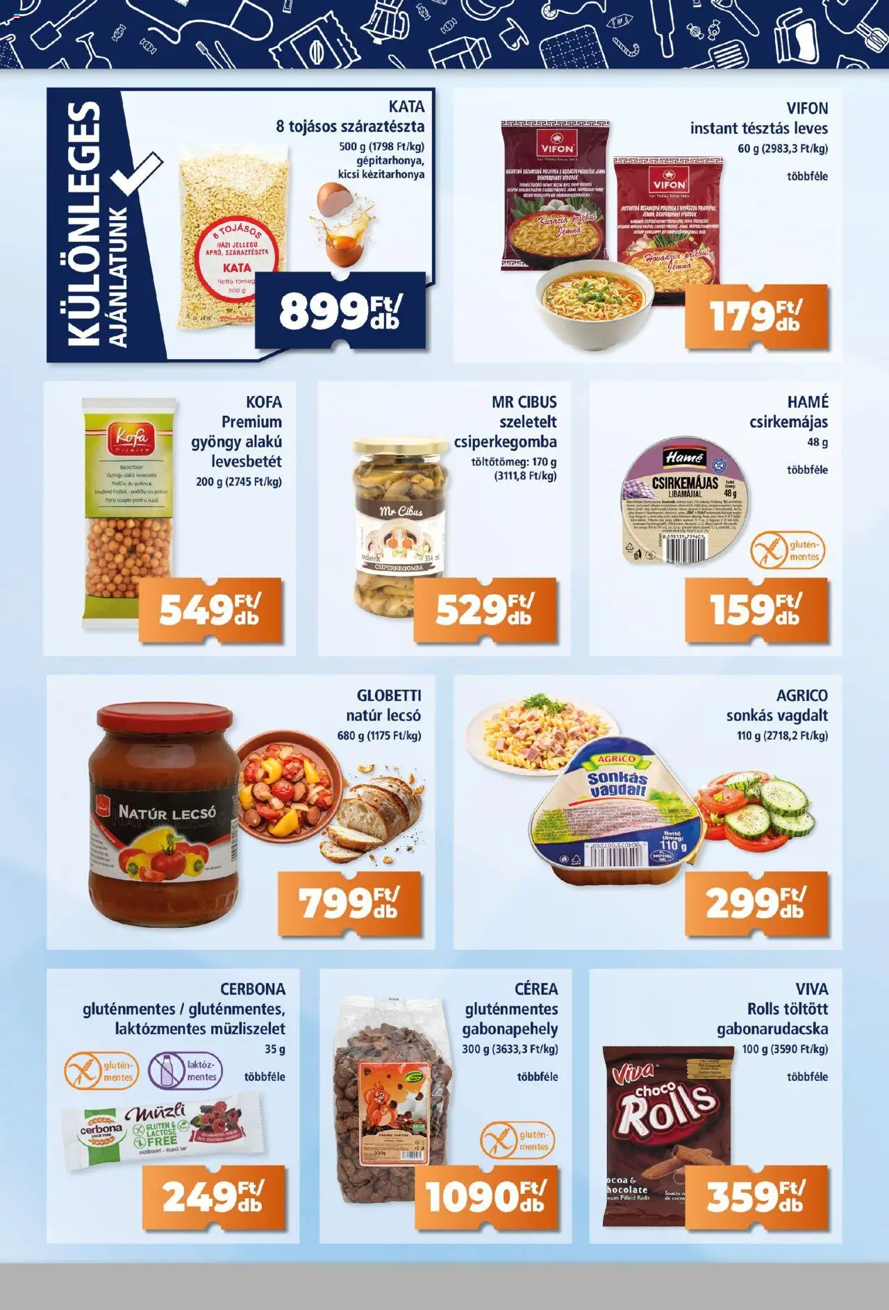Goods Market akciós ujság - amely érvényes a következő dátumtól: 16.10.2025 | Oldal: 8 | Termékek: Müzli, Gluténmentes, Müzliszelet, Száraztészta