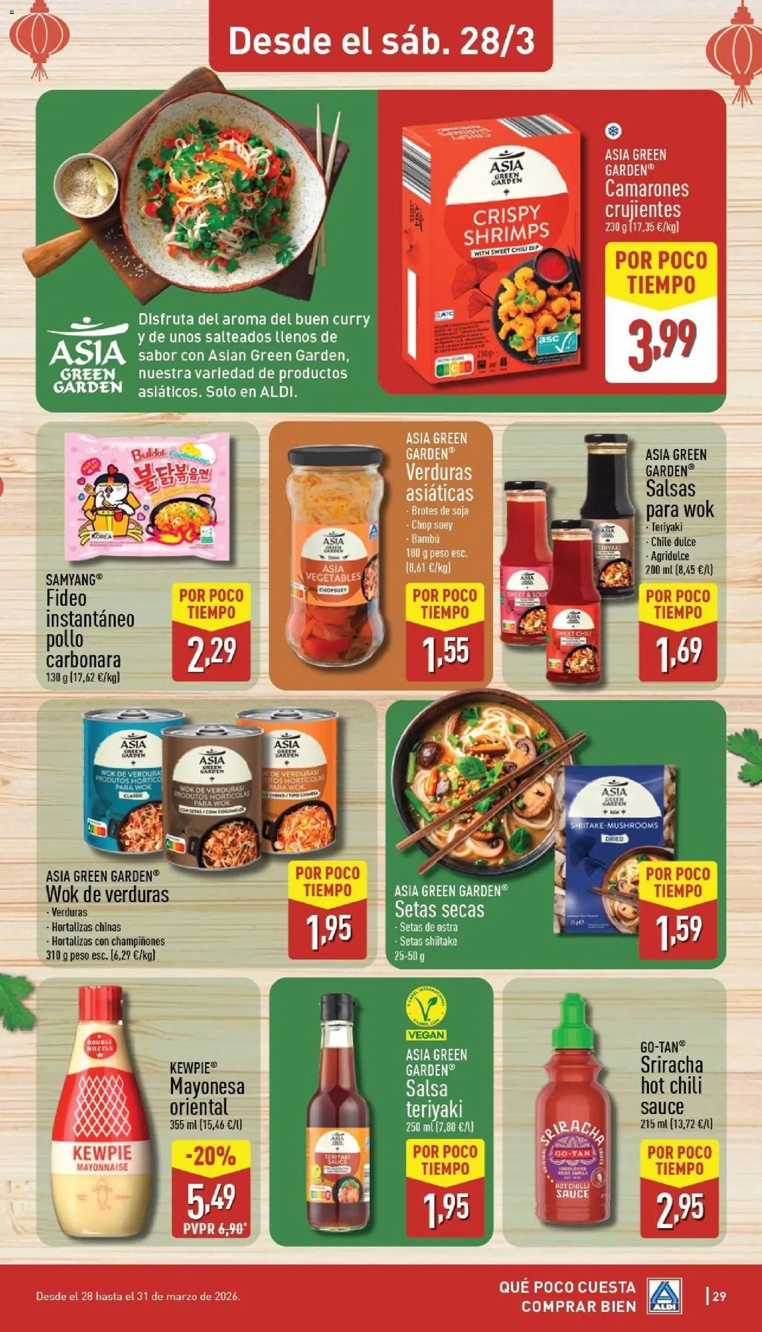 Aldi folleto Canarias │ válido desde el 23.03.2026 | Página: 29 | Productos: Ταχίνι ολικής άλεσης, Οθόνη προβολής, Peso