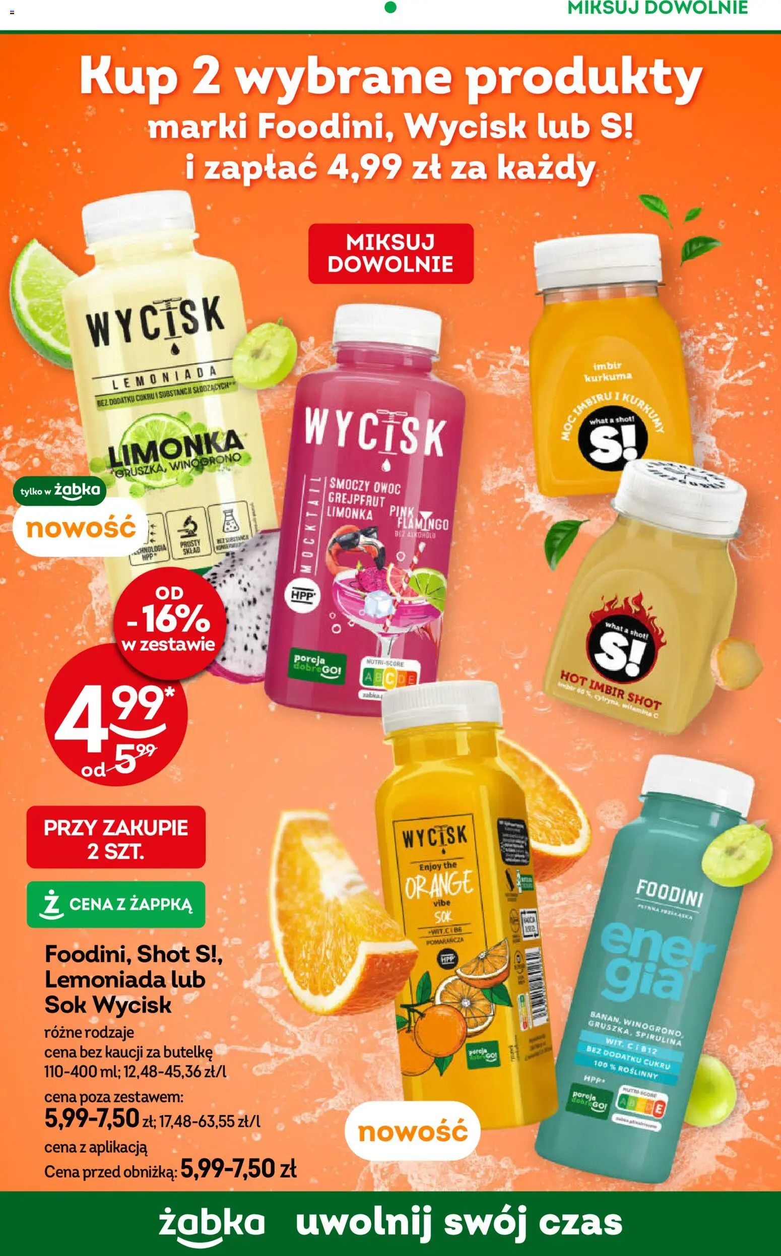 Żabka gazetka od 08.04.2026 | Strona: 75 | Produkty: Cytryna, Imbir, Winogrono, Sok